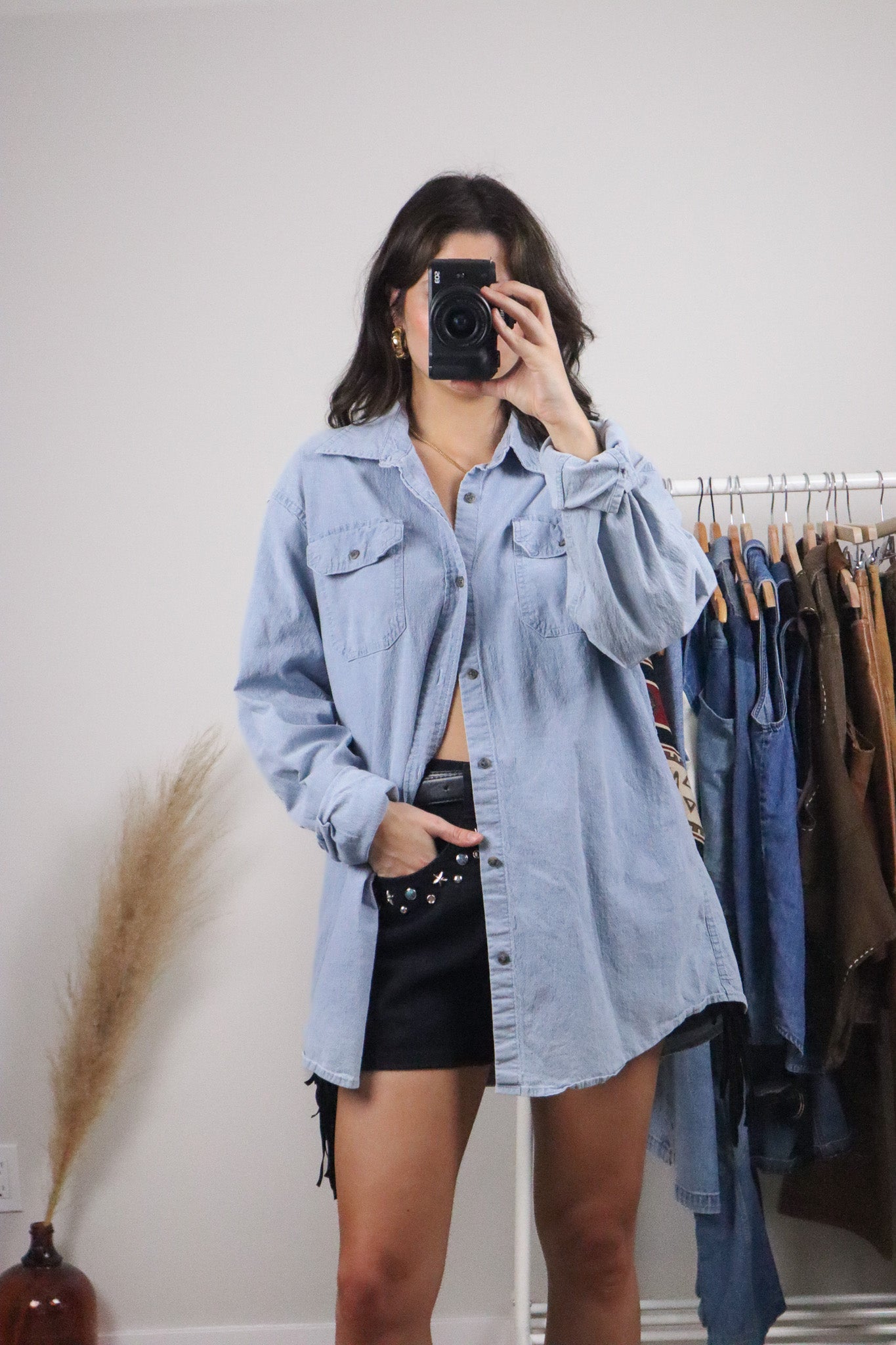 Vintage x Wrangler Button Up (L/XL)