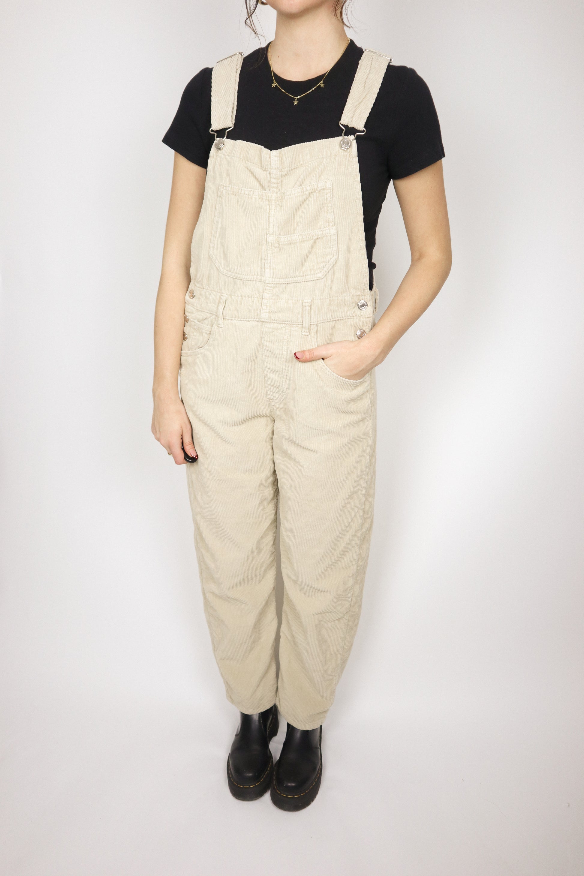 Free People x Corduroy Overalls (S)