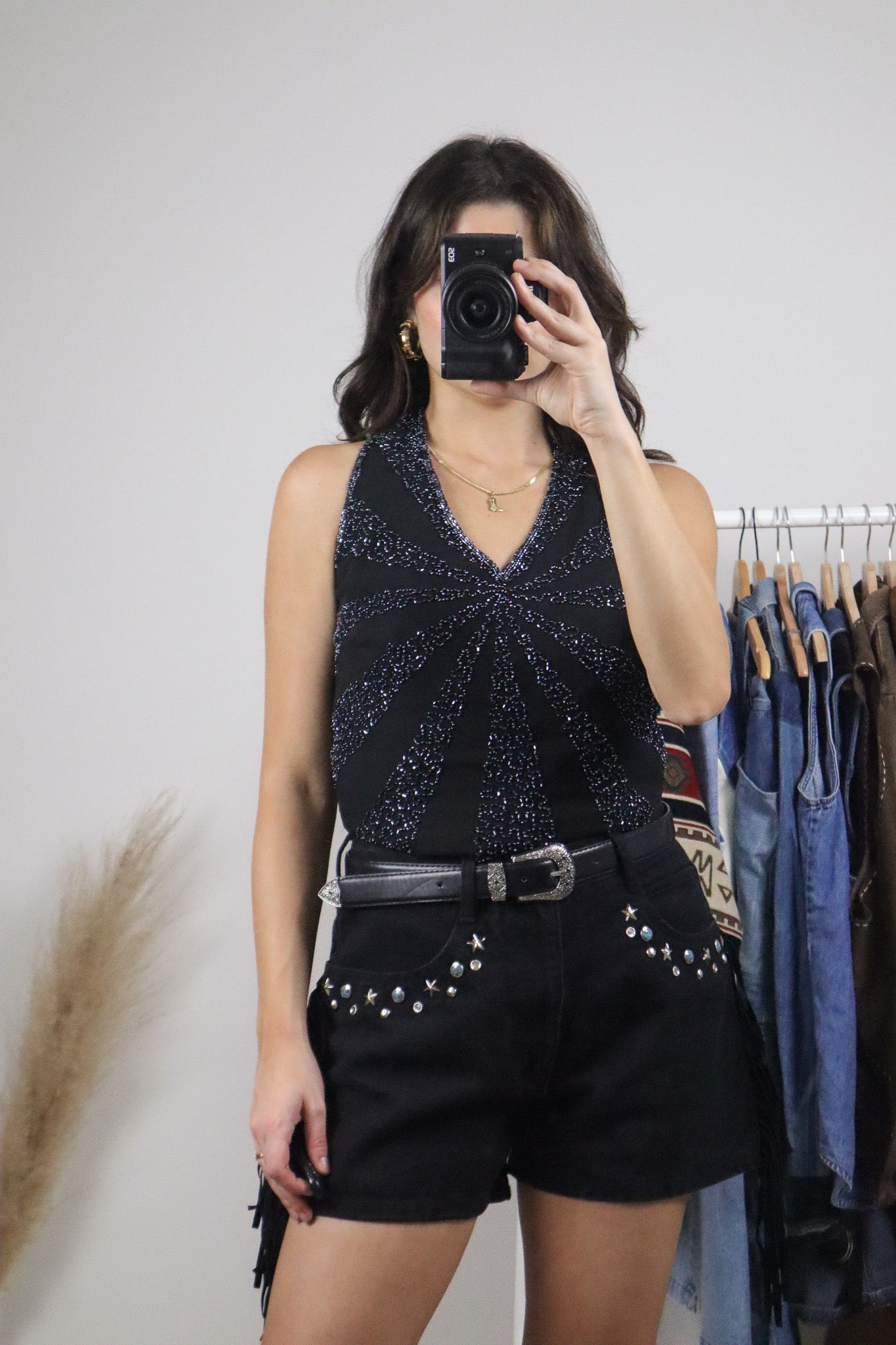 Vintage x Beaded Tank (S)
