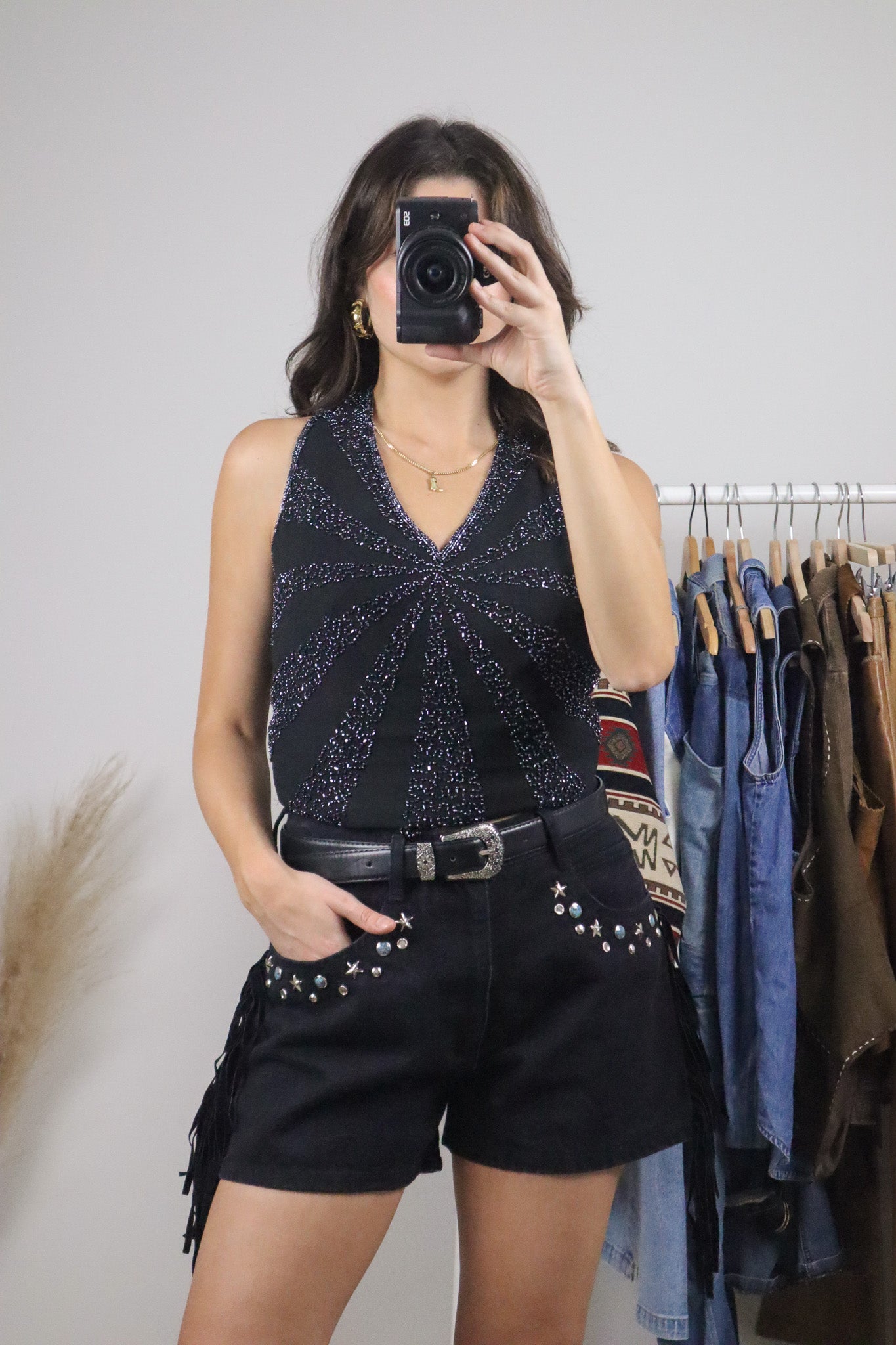 Vintage x Beaded Tank (S)