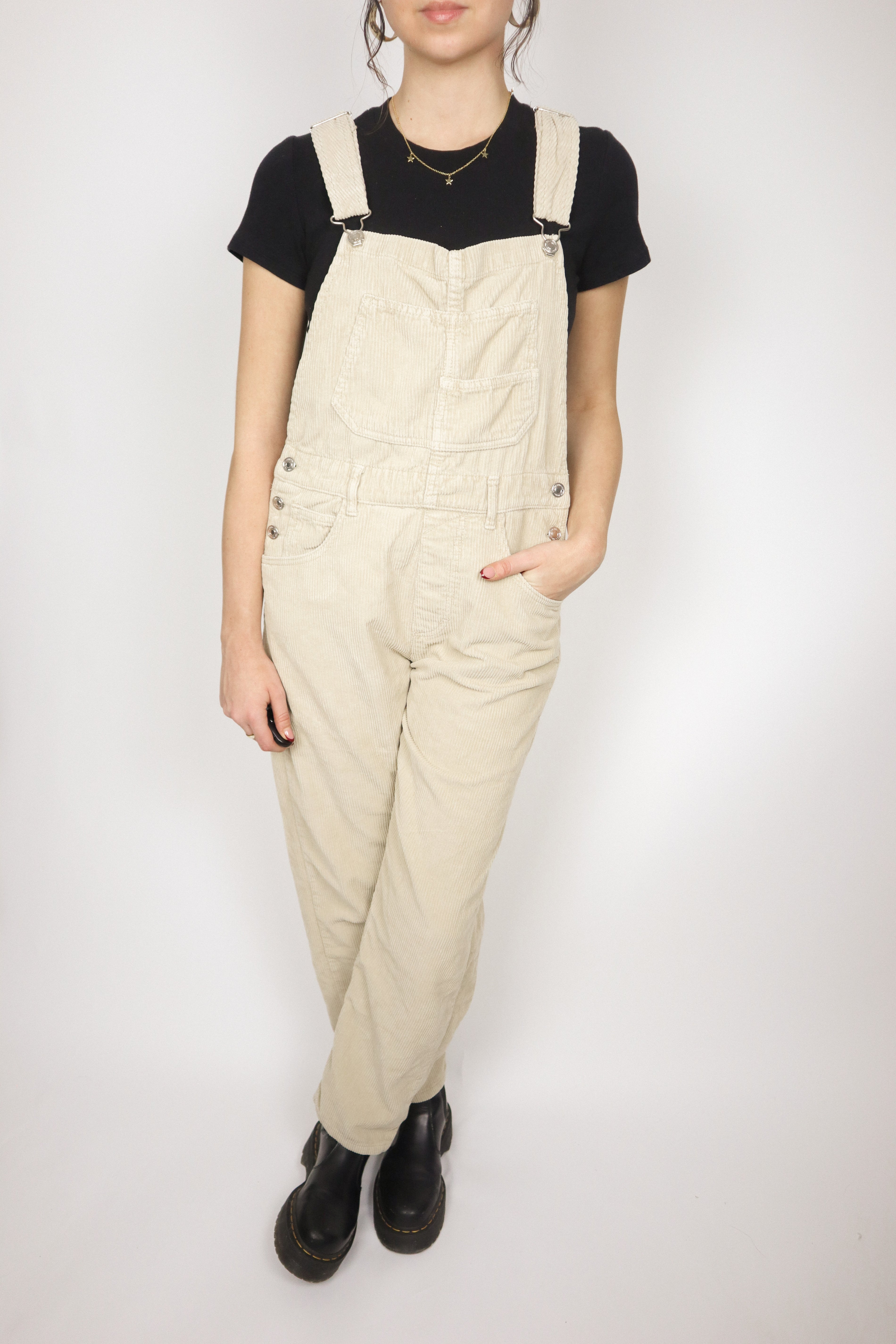 Free People x Corduroy Overalls (S)