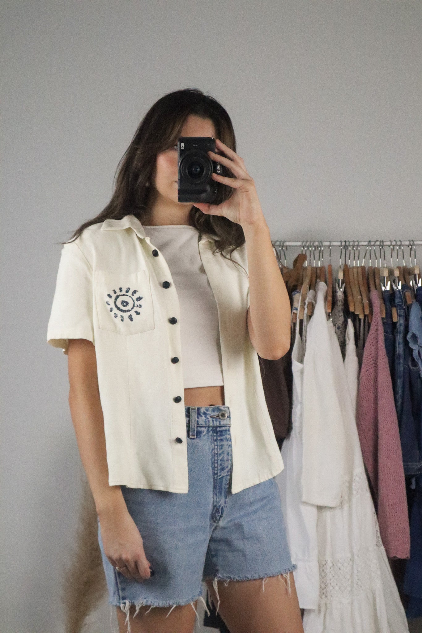 Made in Canada x Vintage x Button Up Blouse (M/L)