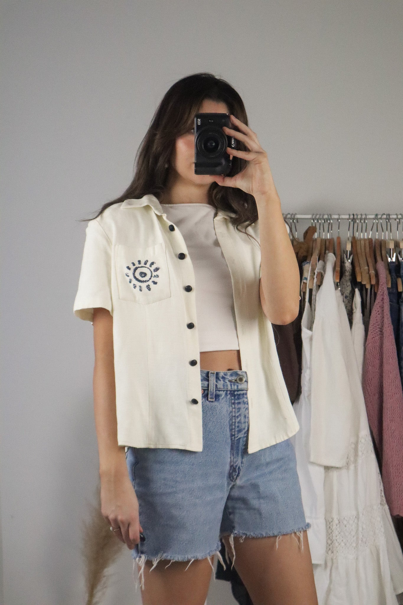 Made in Canada x Vintage x Button Up Blouse (M/L)