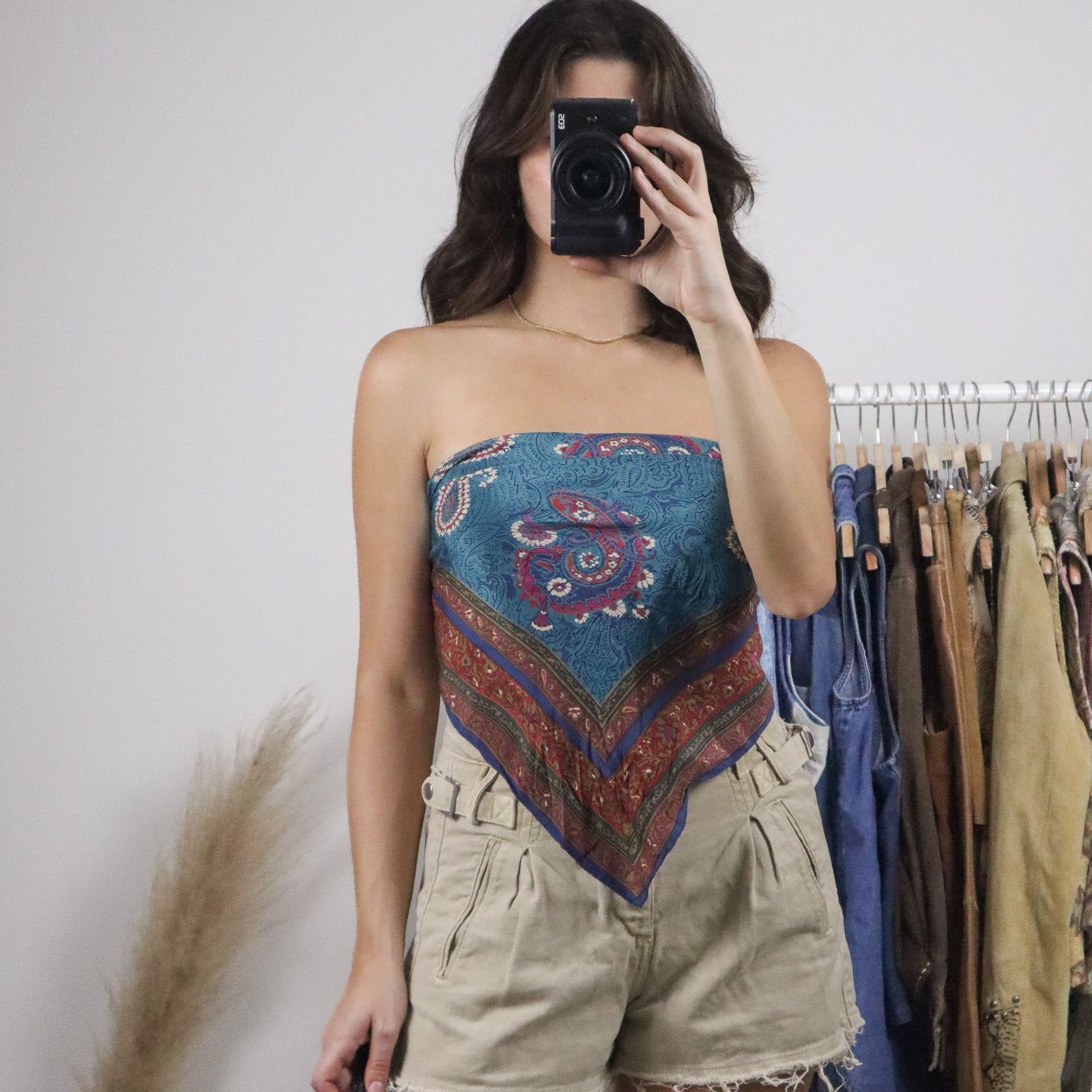 Vintage x Silk Patterned Scarf