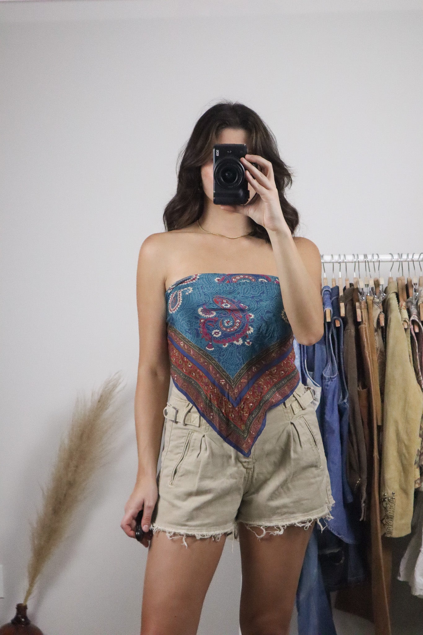 Vintage x Silk Patterned Scarf