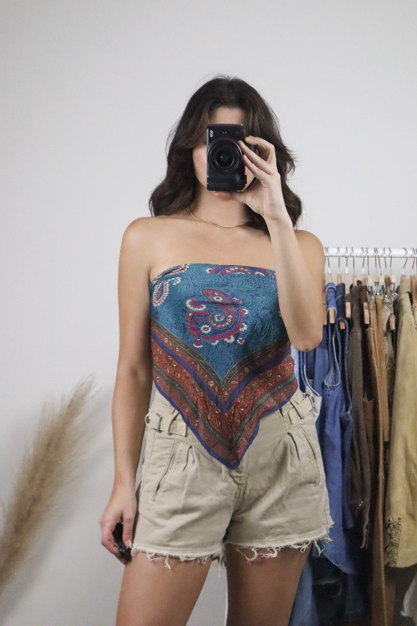 Vintage x Silk Patterned Scarf