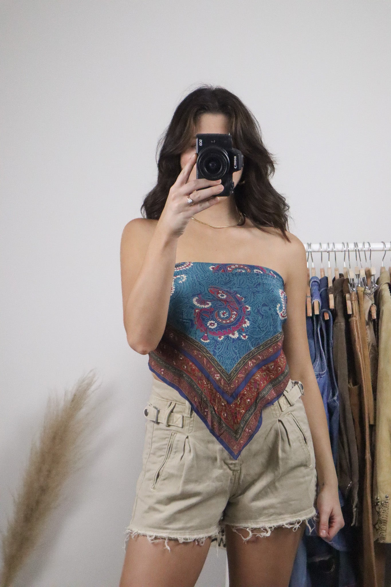 Vintage x Silk Patterned Scarf