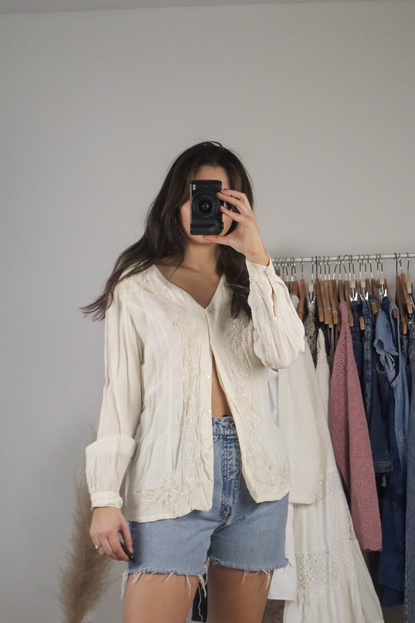 Vintage x Beaded Blouse (S)