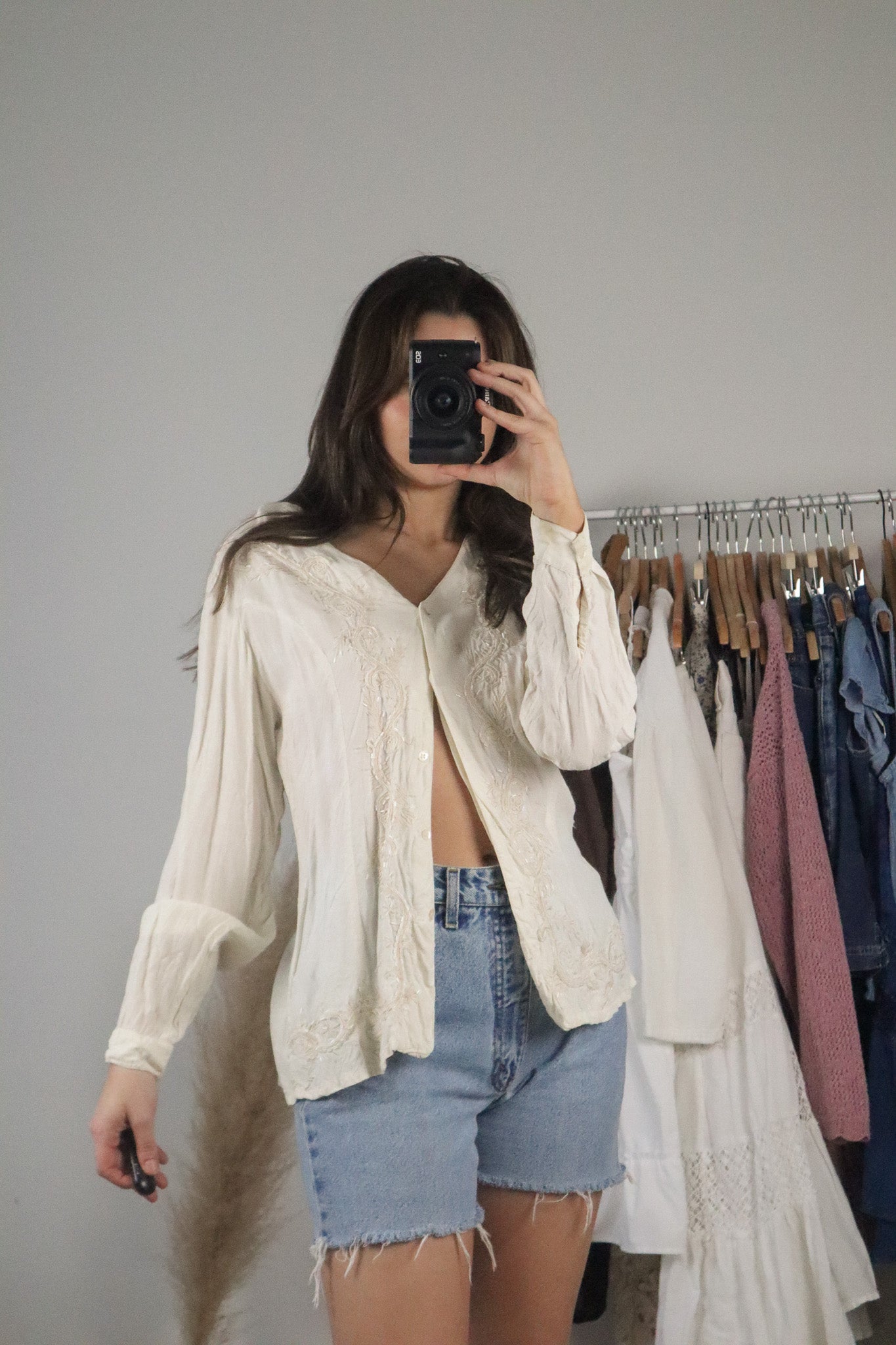 Vintage x Beaded Blouse (S)