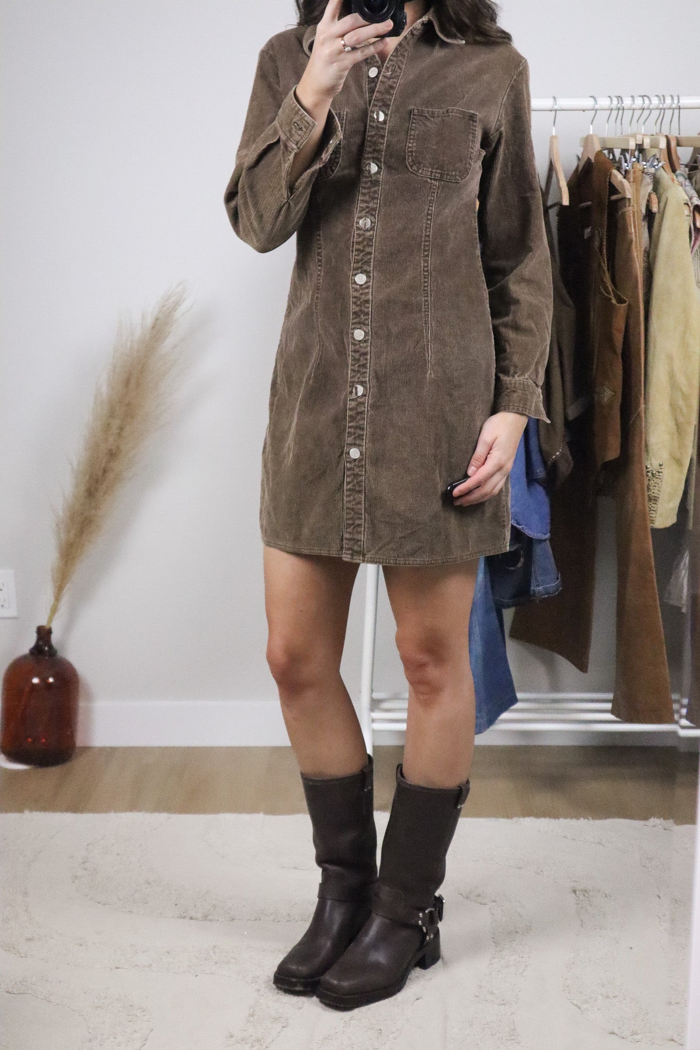 Vintage x Cotton Corduroy Dress (S)
