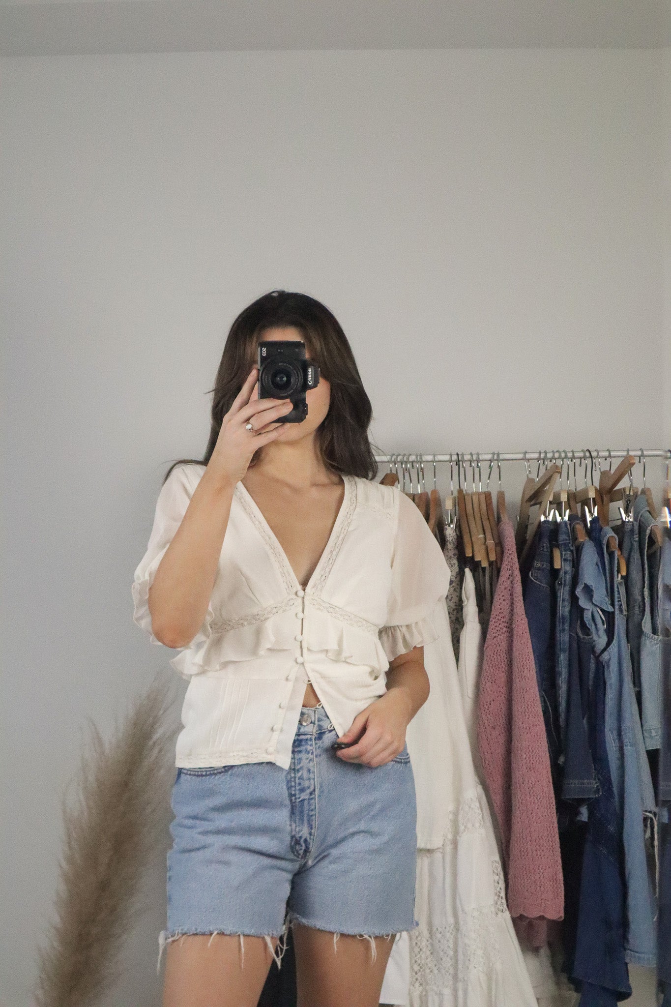 Modern x Button Up Lace Blouse (4)