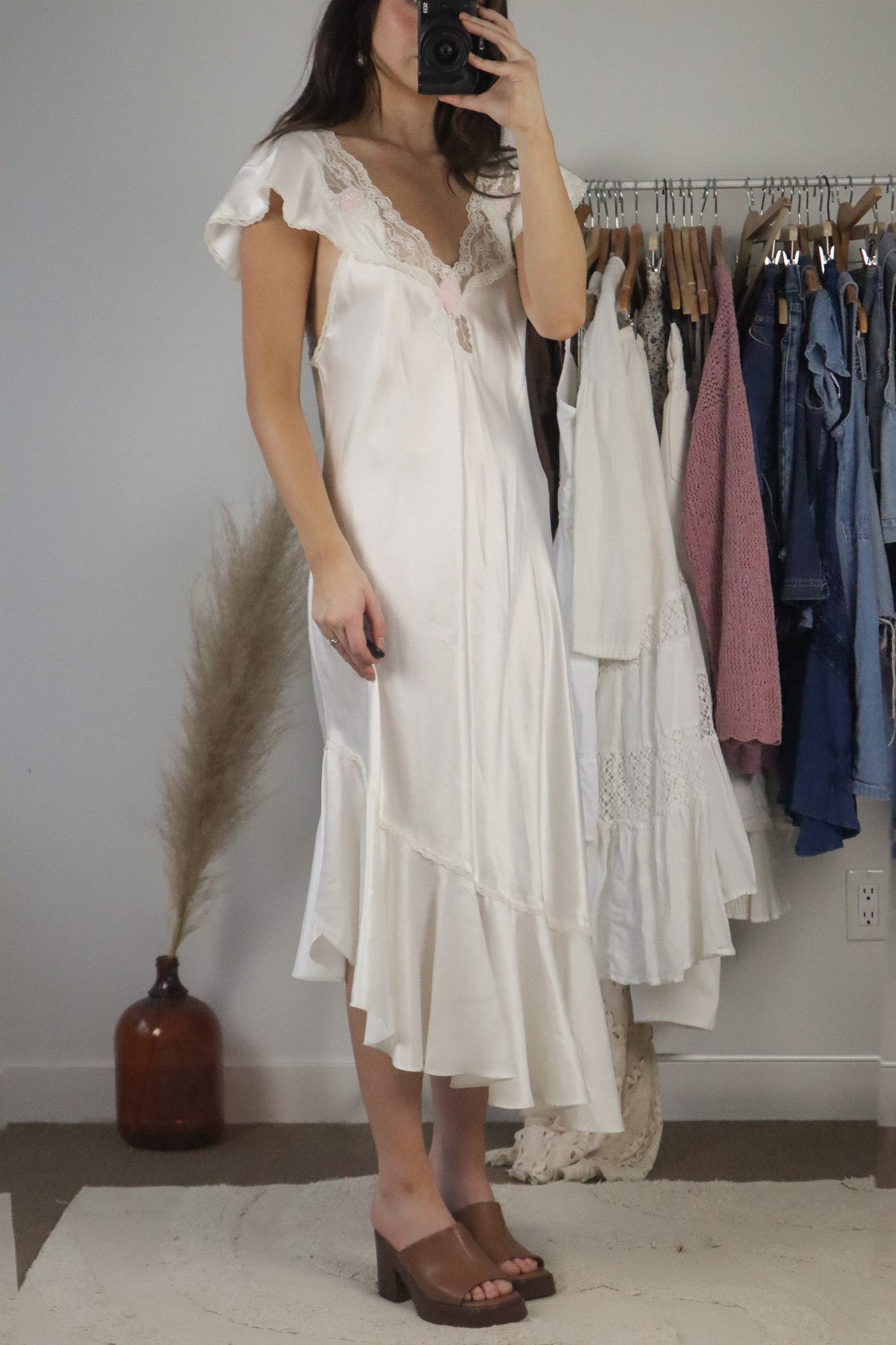 Vintage x Lace Maxi Slip Dress (M/L)