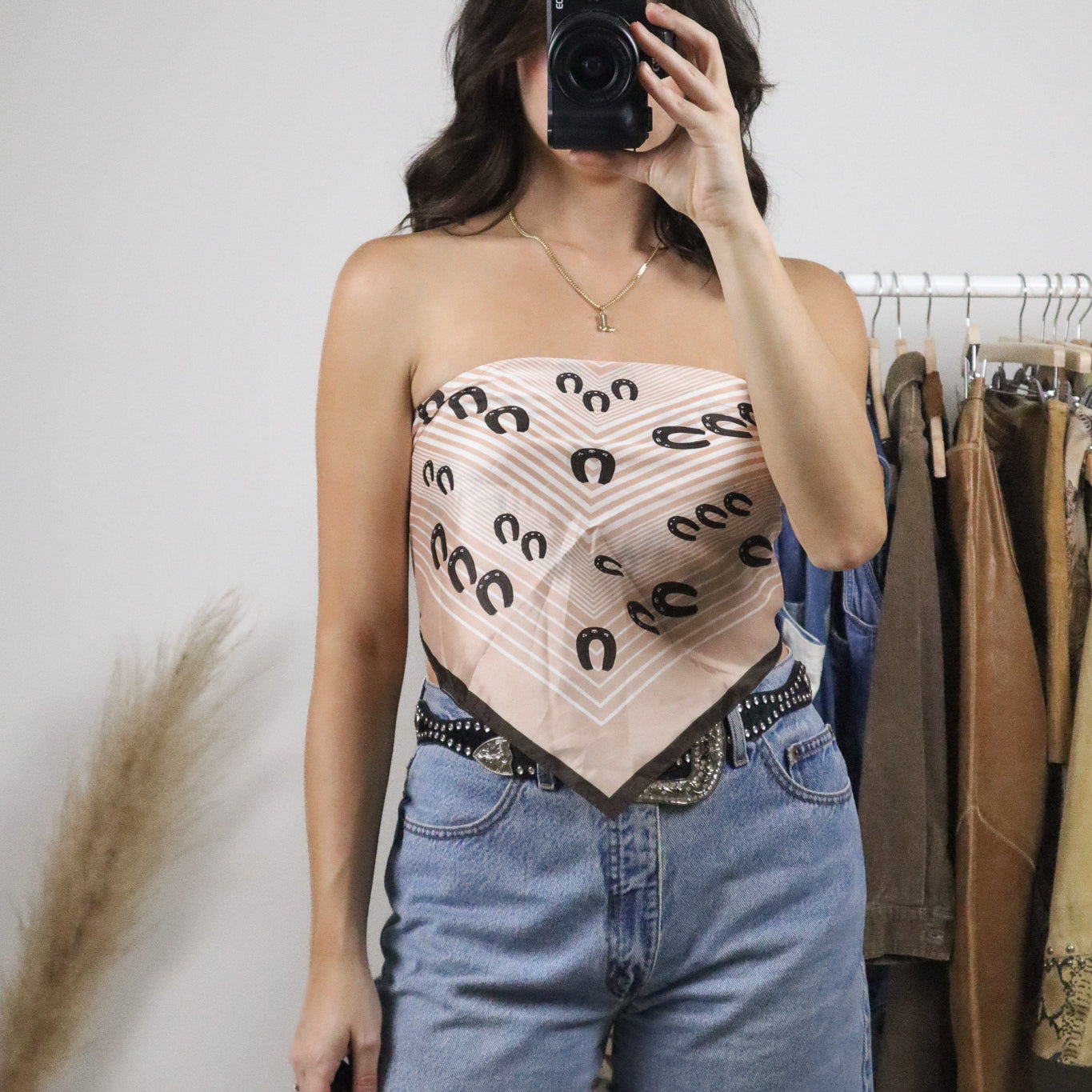 Made in Japan x Vintage x Horseshoe Scarf