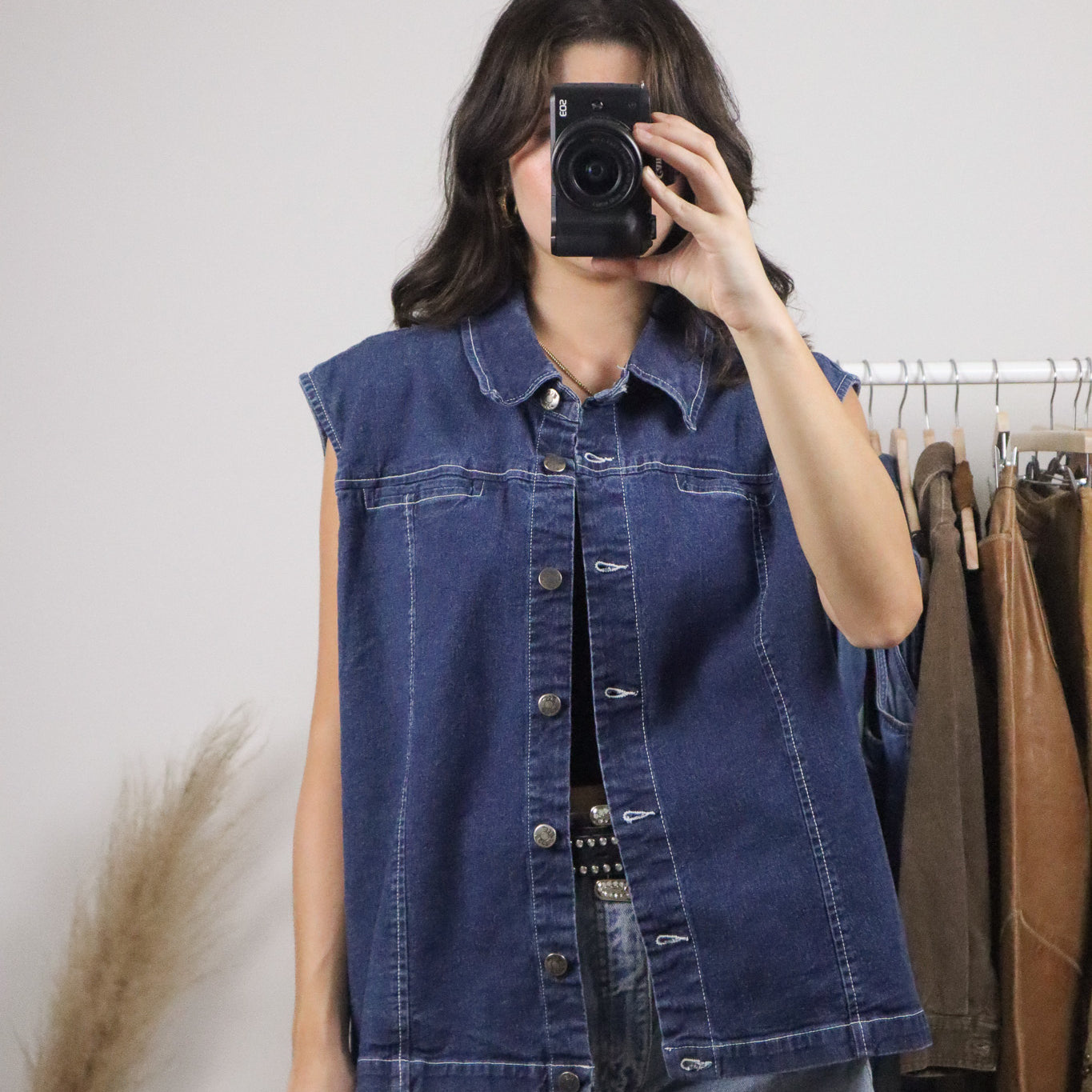 Vintage x Denim Vest (XL/XXL)