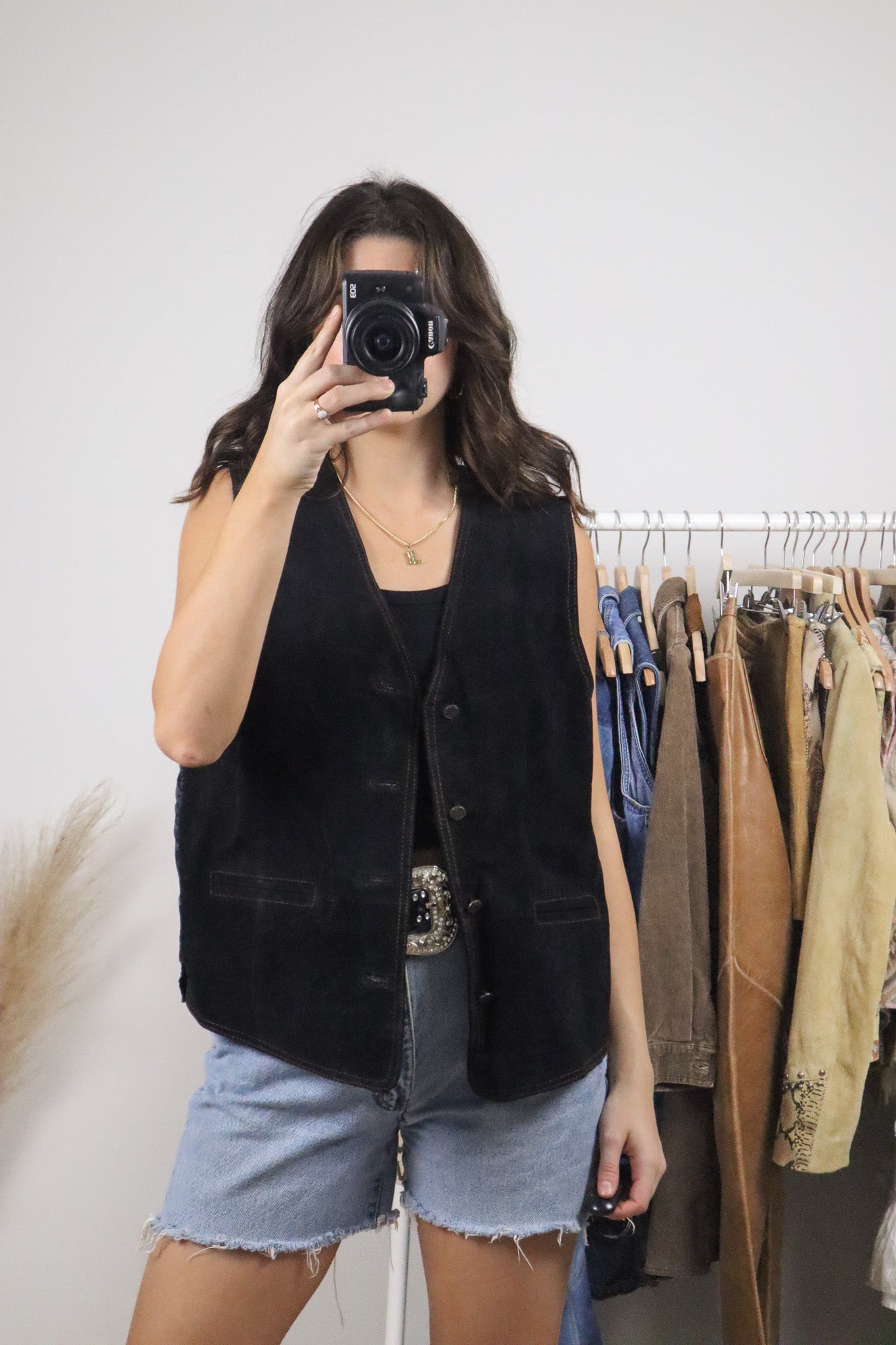 Deadstock x Vintage x Suede Vest (M)