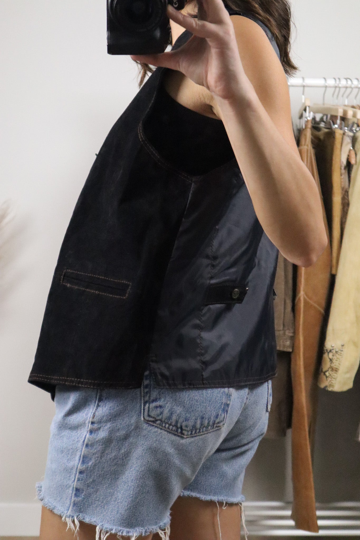 Deadstock x Vintage x Suede Vest (M)