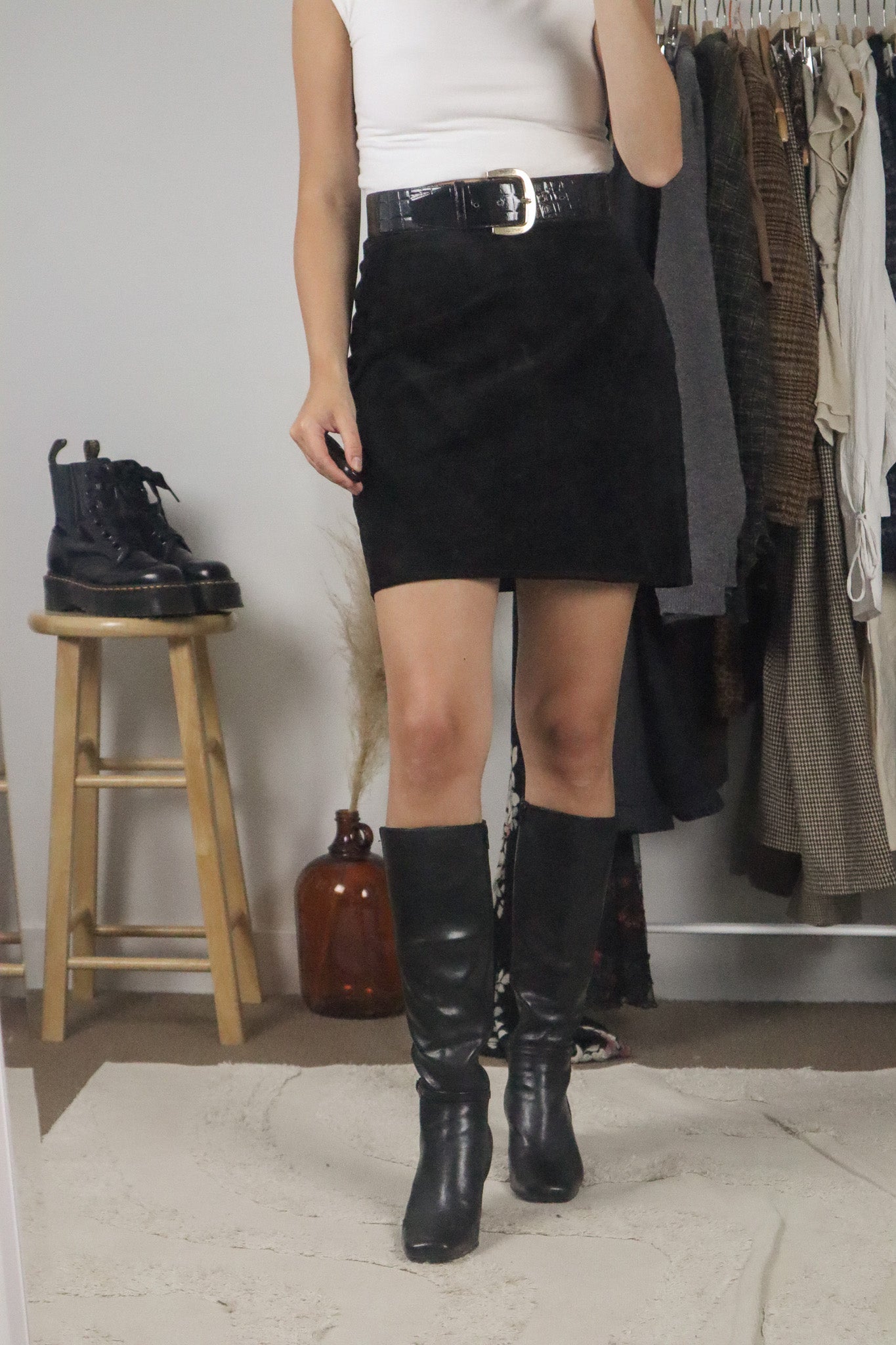 Made in Canada x Vintage x Suede Skirt (6)
