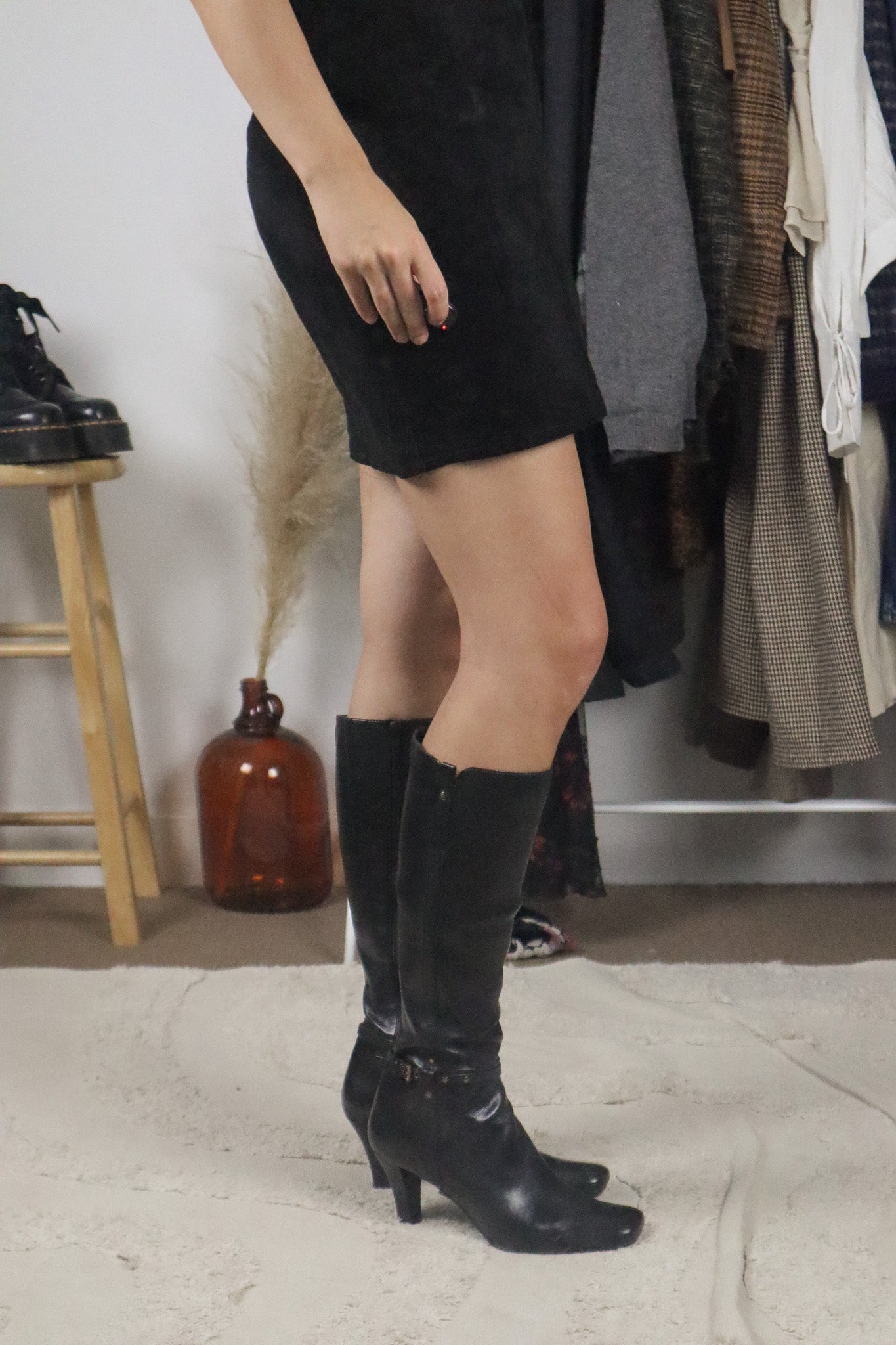 Faux Leather x Knee High Boots (8)