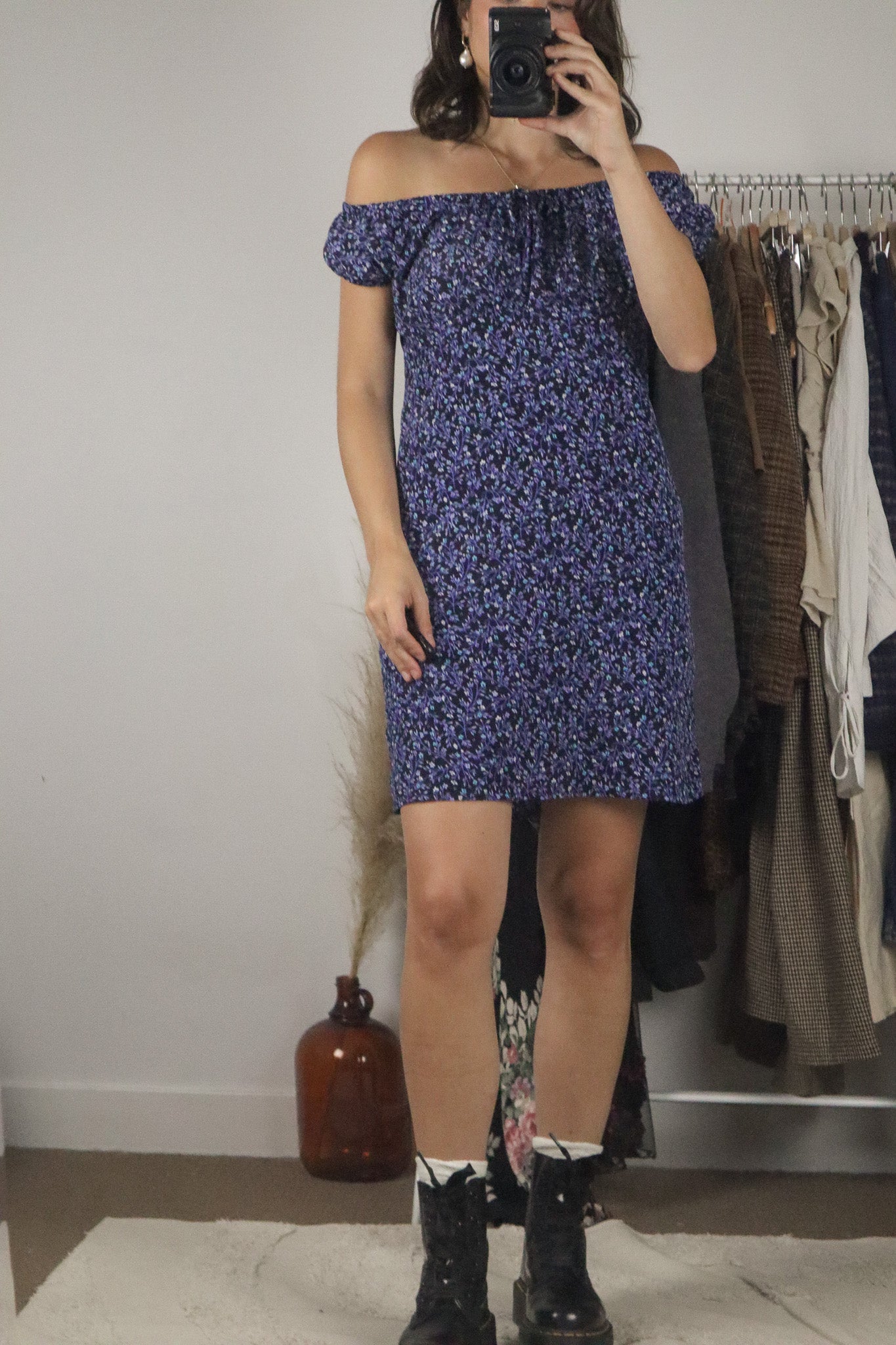 Made in Canada x Vintage x Floral Mini Dress (6)