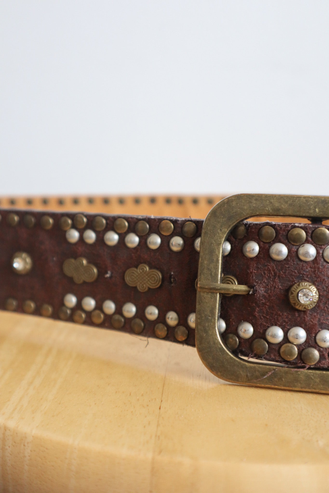 Vintage x Studded Belt (S/M)