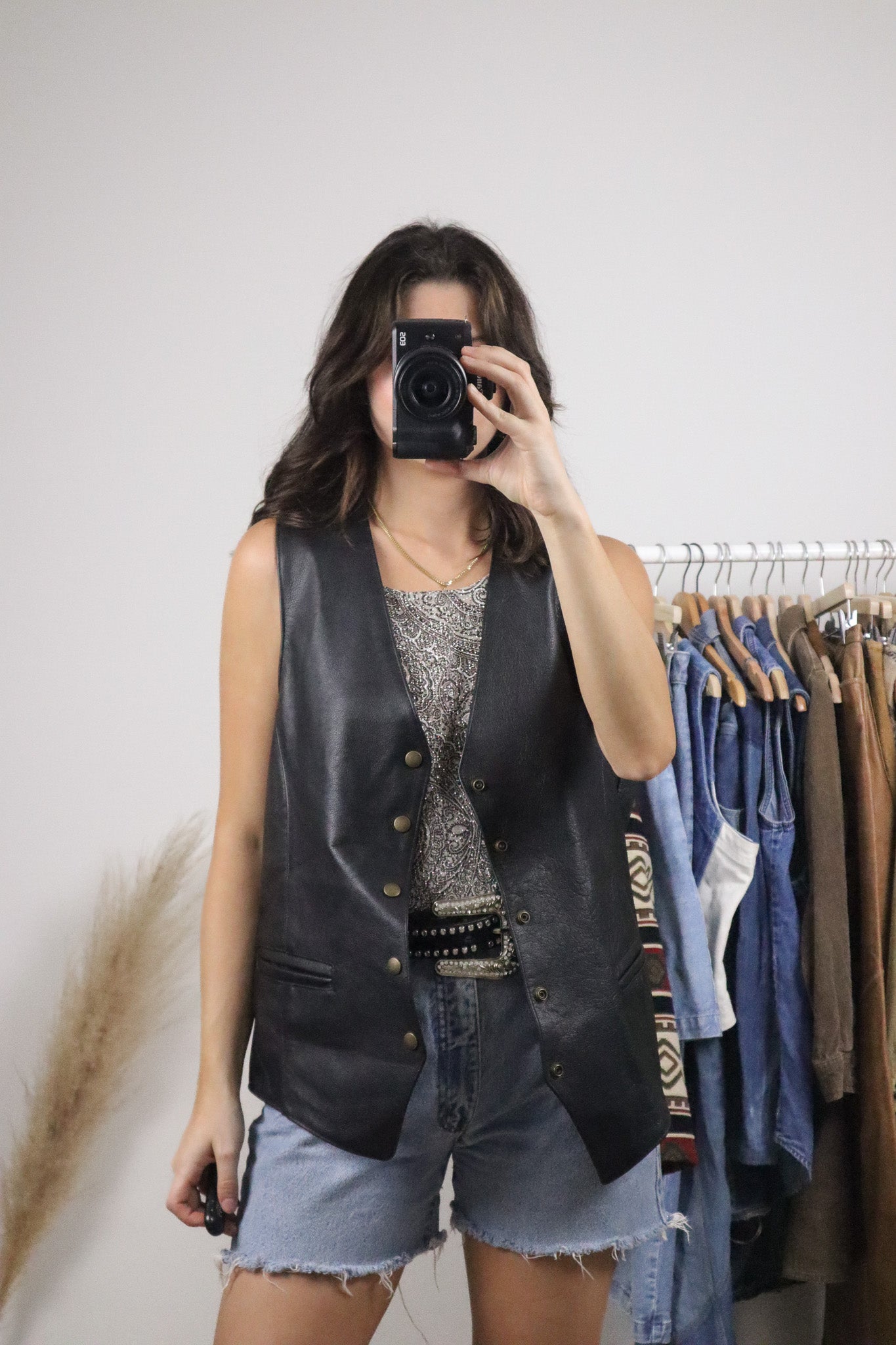 Made in Canada x Vintage x Leather Vest (L/XL)