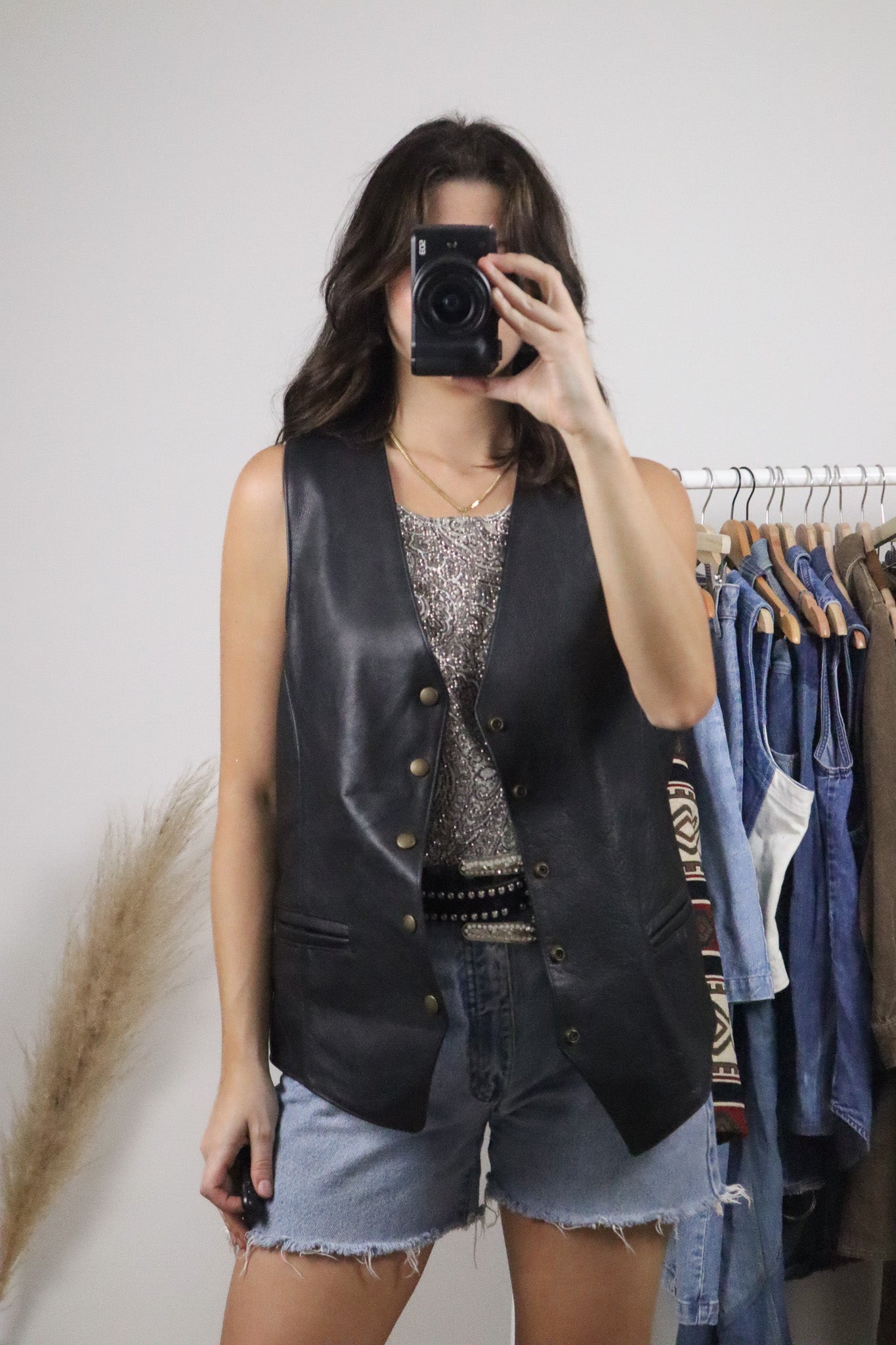 Made in Canada x Vintage x Leather Vest (L/XL)