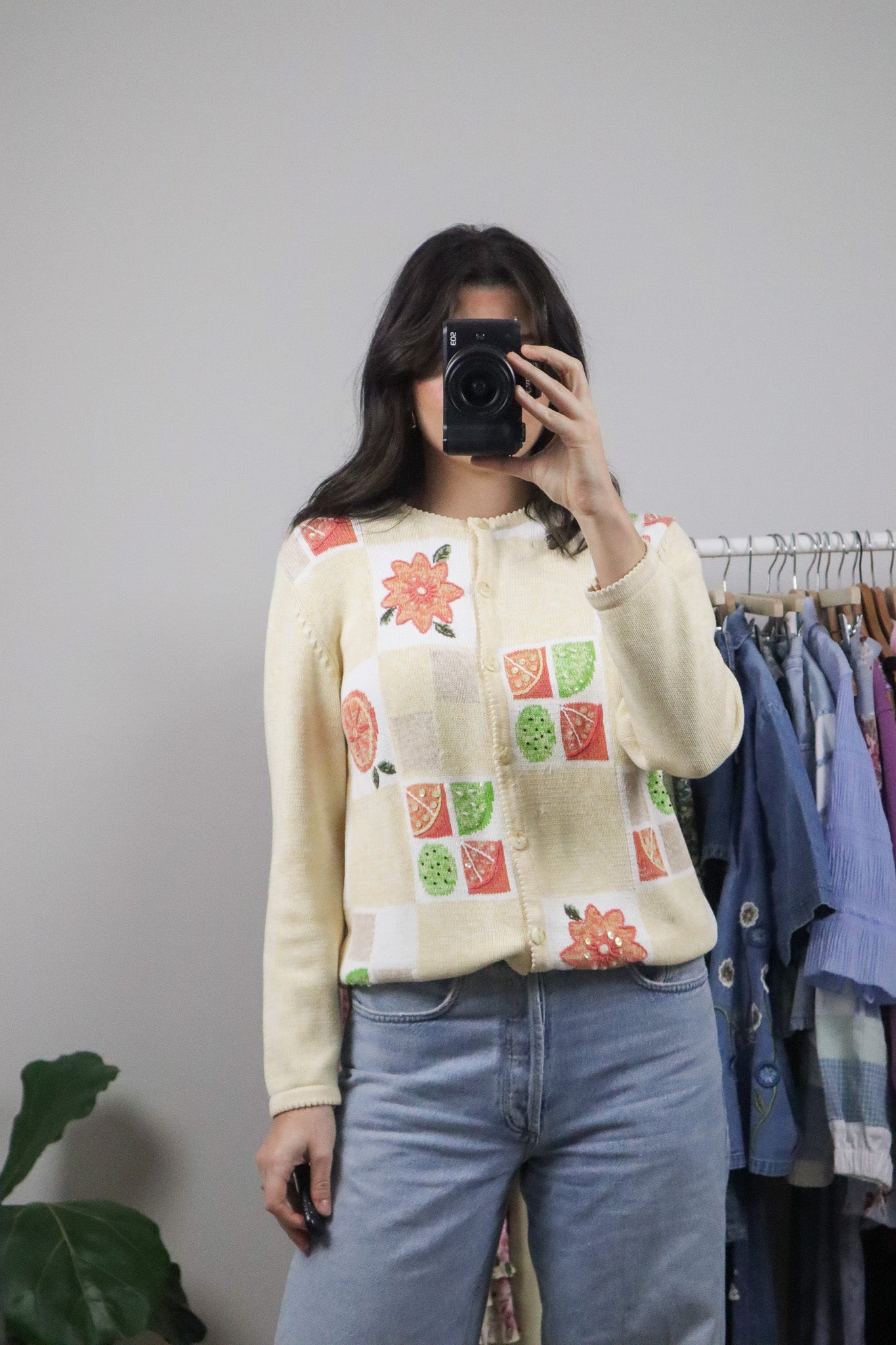 Vintage x Fruit & Flower Beaded Cardigan (M)