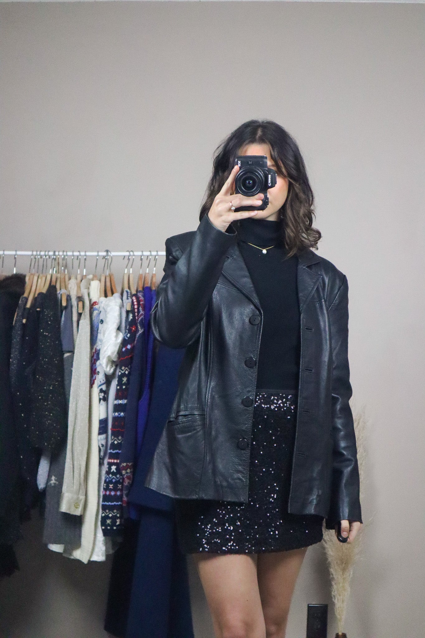 Vintage x Leather Jacket (S)
