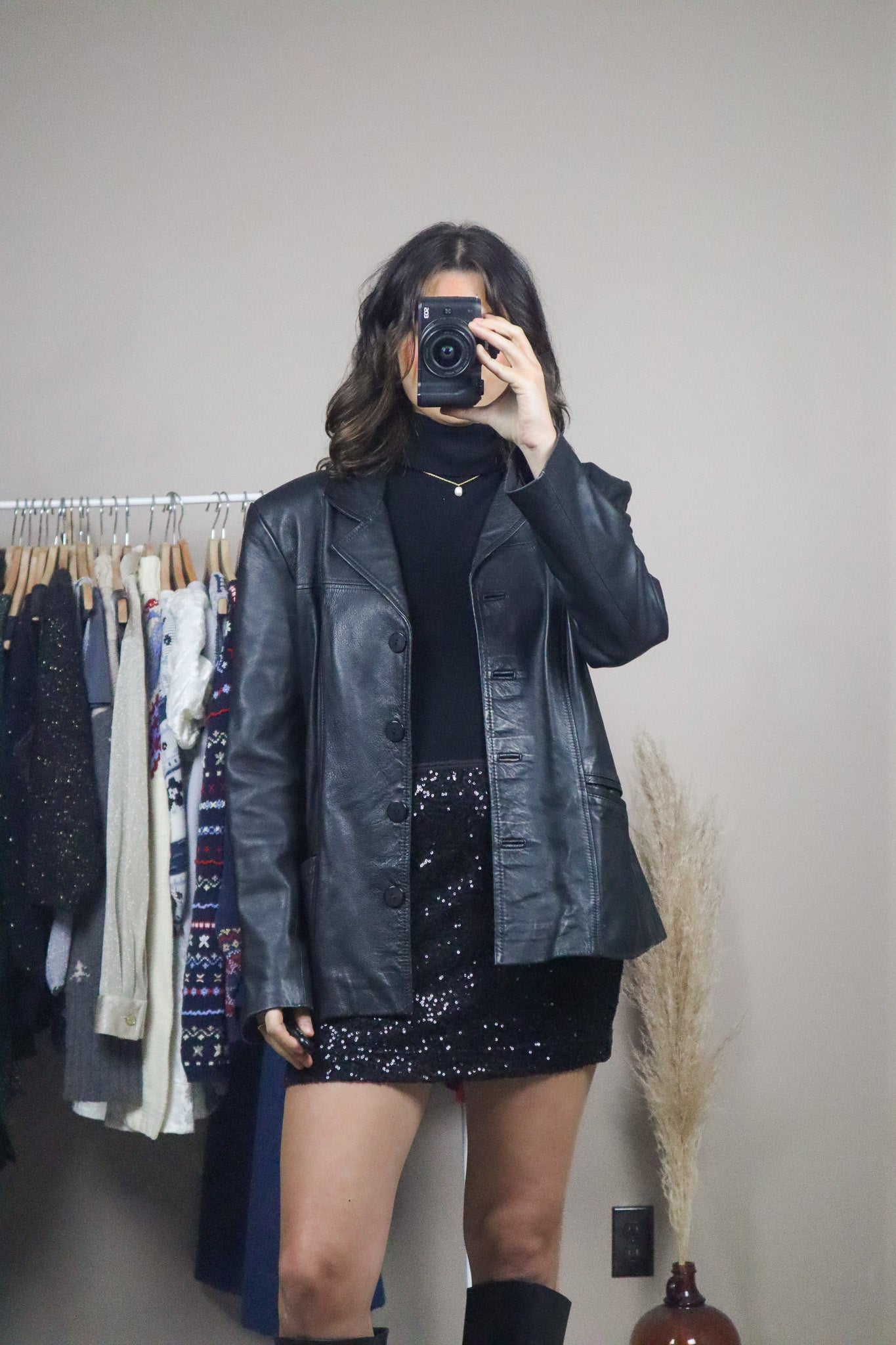 Vintage x Leather Jacket (S)