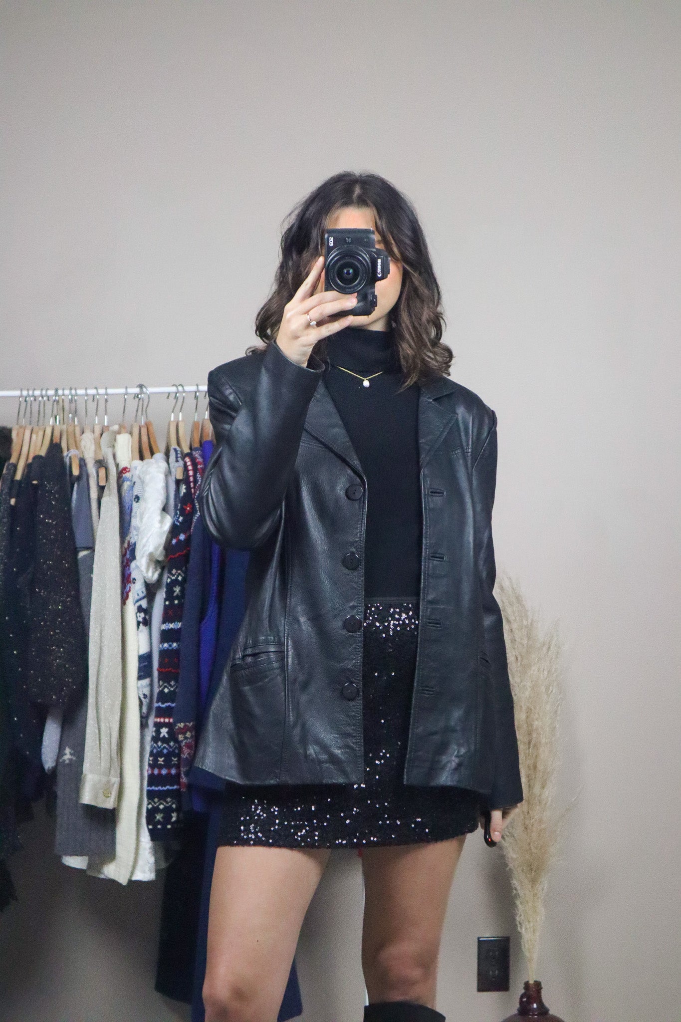 Vintage x Leather Jacket (S)