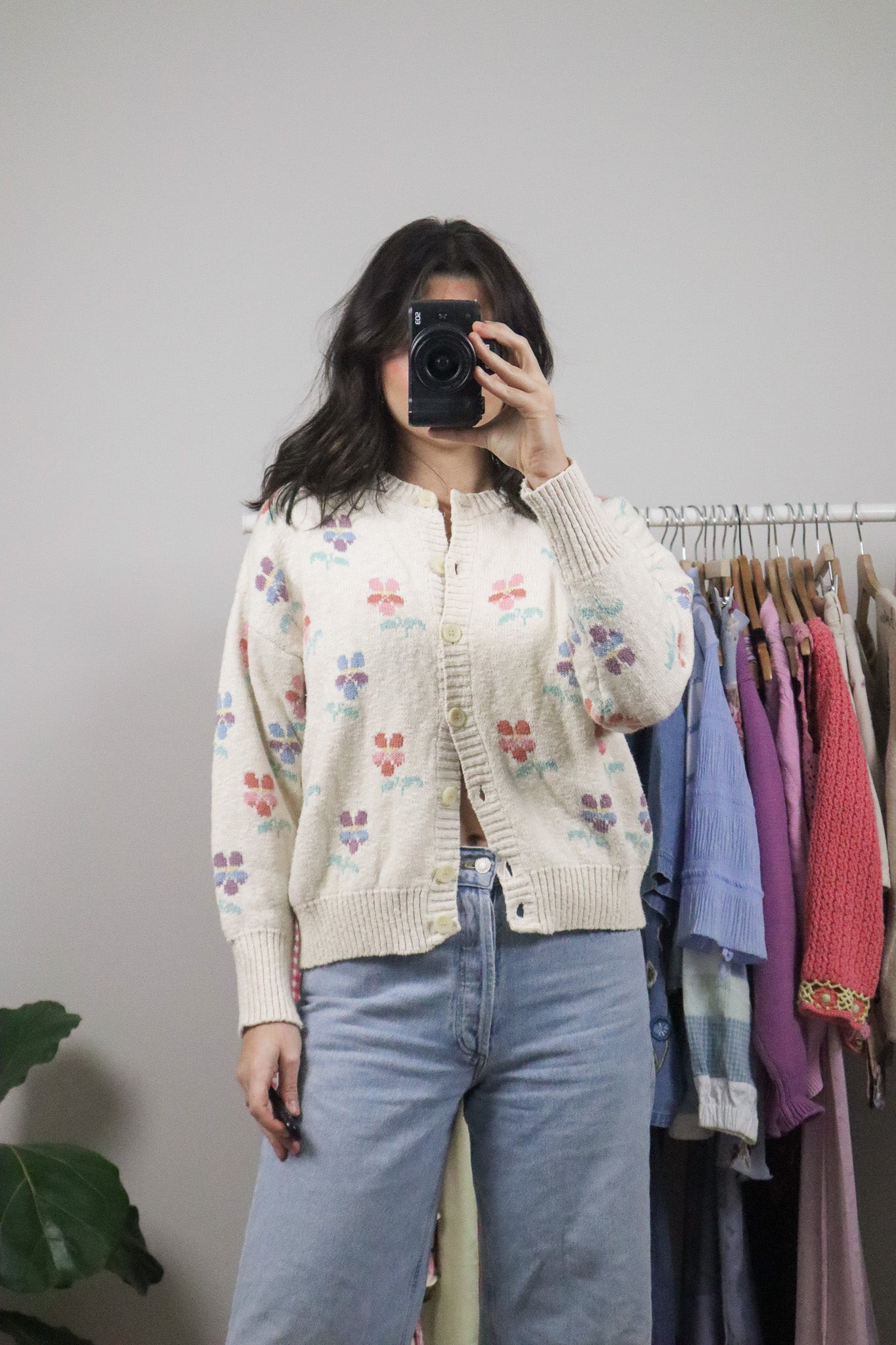 Vintage x Cotton Flower Knit Cardigan (S-L)