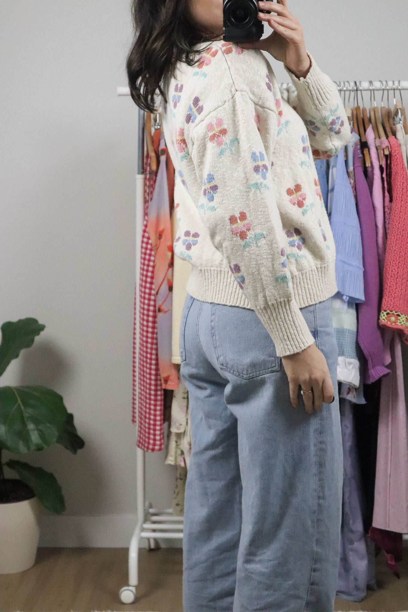 Vintage x Cotton Flower Knit Cardigan (S-L)
