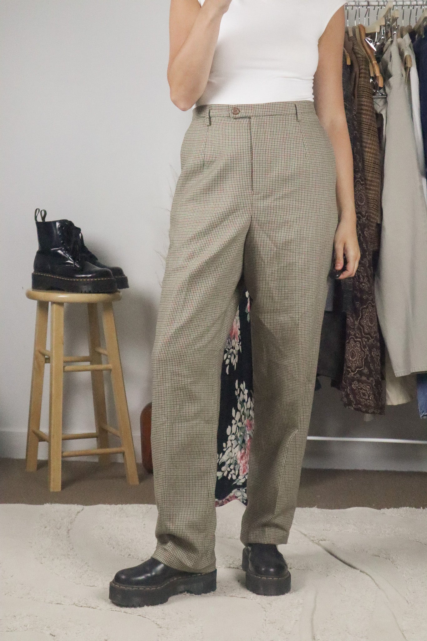Made in USA x Vintage x Wool Plaid Pants (10)