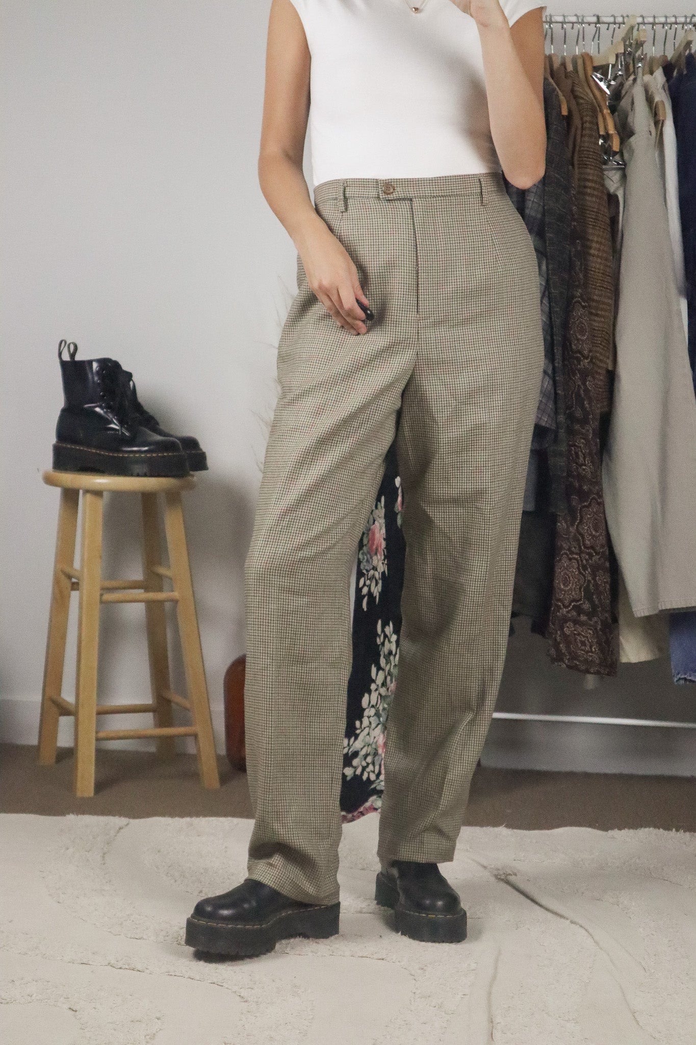 Made in USA x Vintage x Wool Plaid Pants (10)