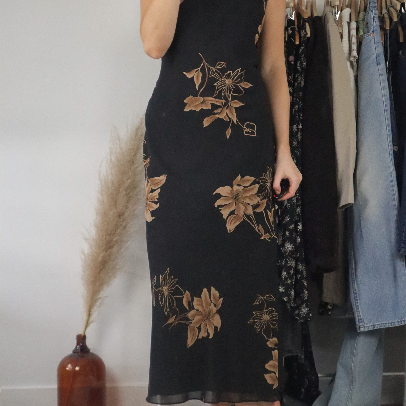 Vintage x Maxi Floral Dress (M)