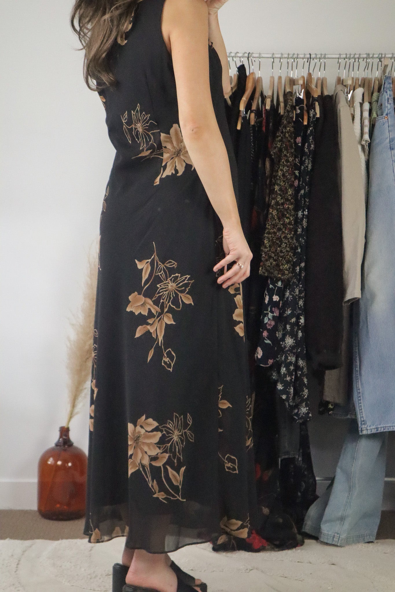 Vintage x Maxi Floral Dress (M)