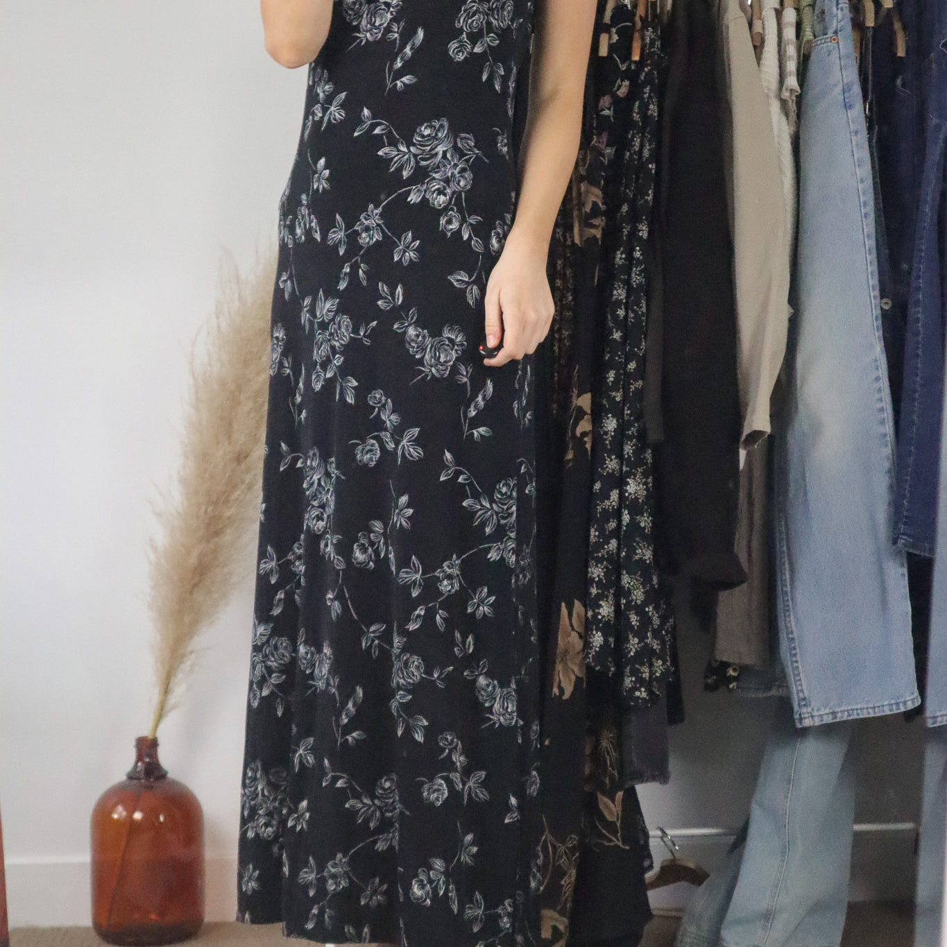 Made in Canada x Vintage x Floral Maxi Dress (6)