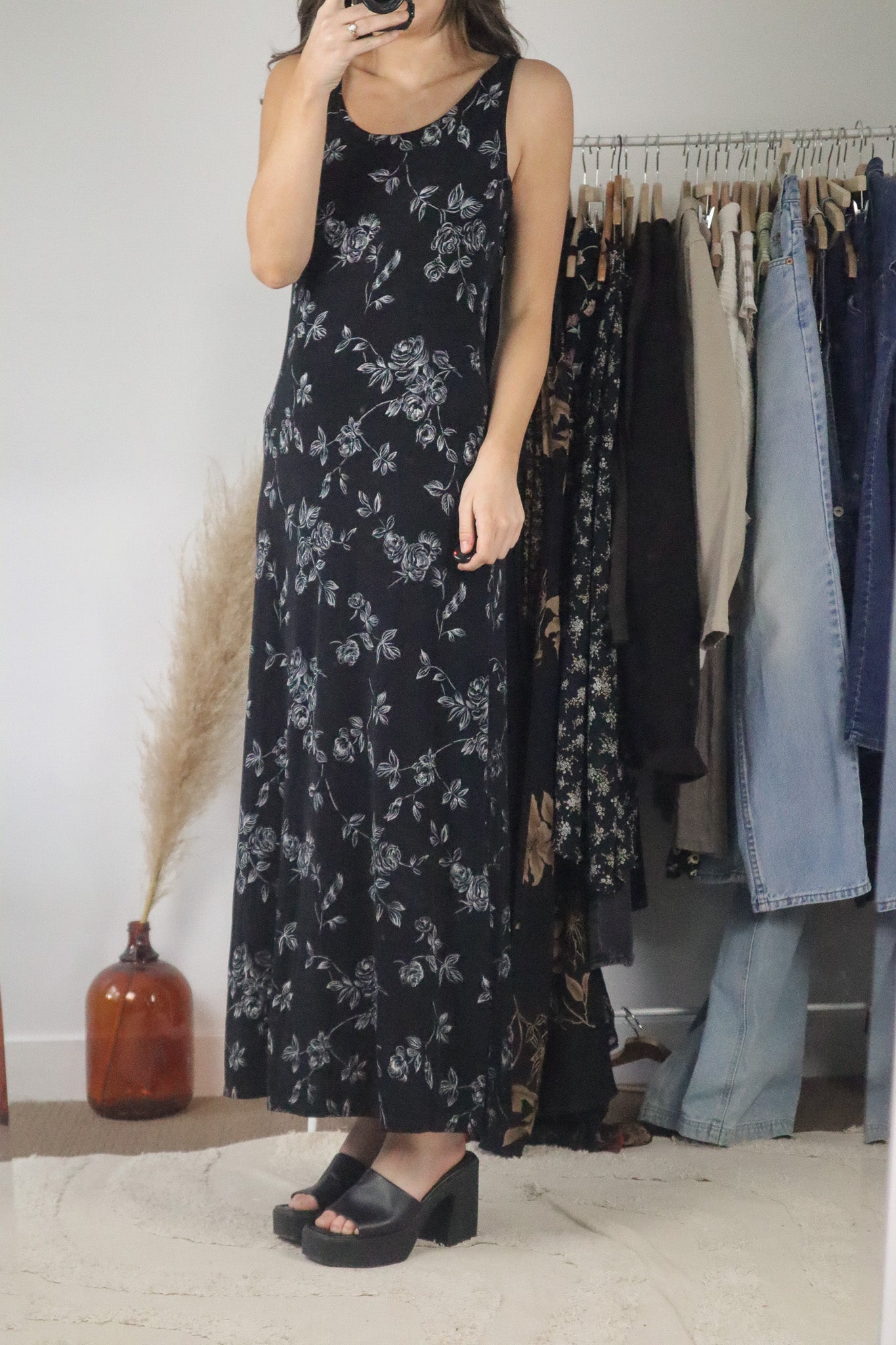 Made in Canada x Vintage x Floral Maxi Dress (6)