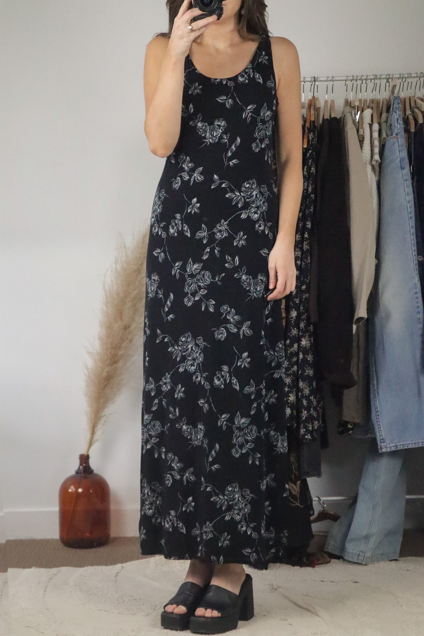 Made in Canada x Vintage x Floral Maxi Dress (6)
