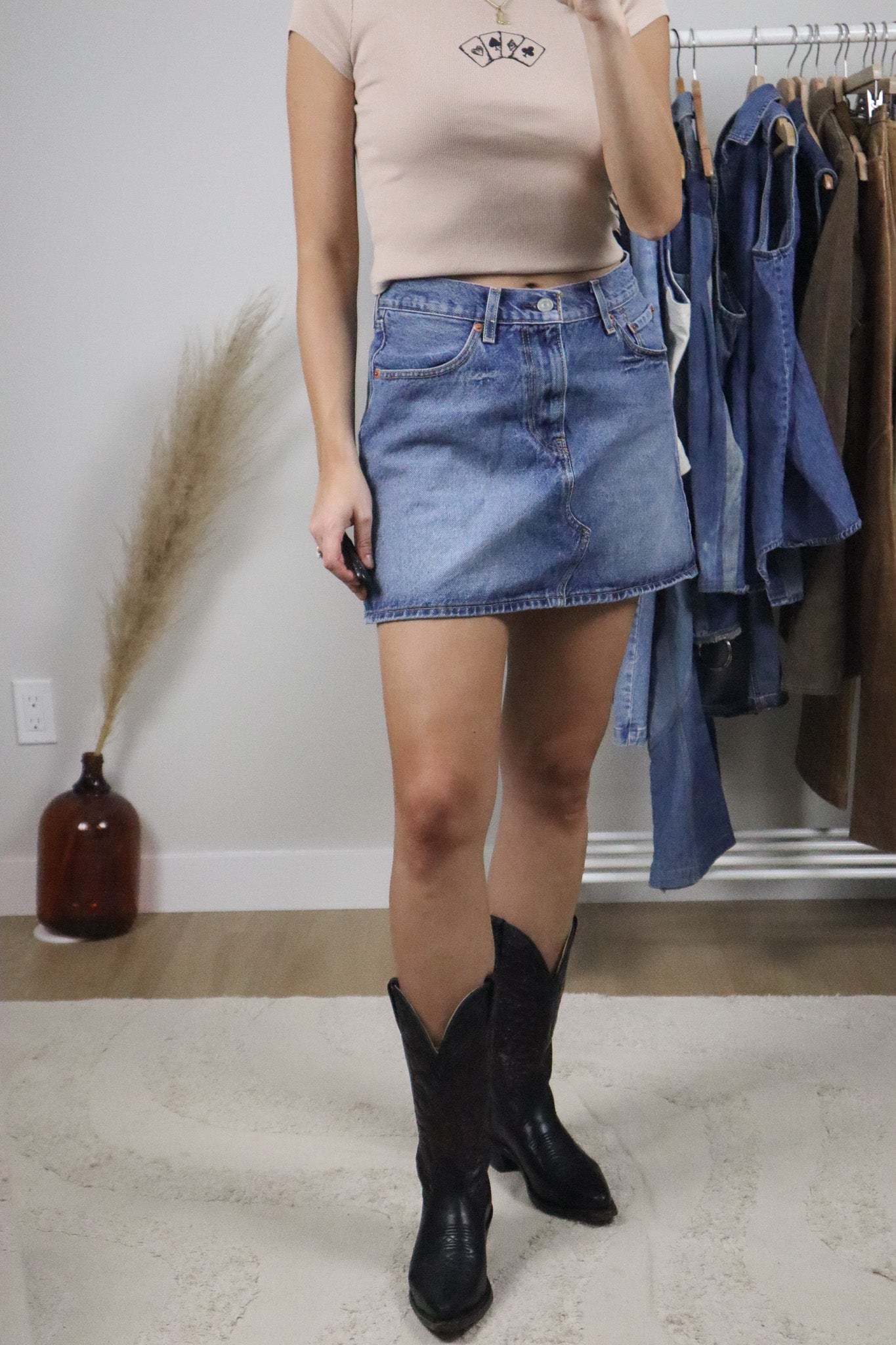 Modern x Levi's Denim Mini Skirt (30)