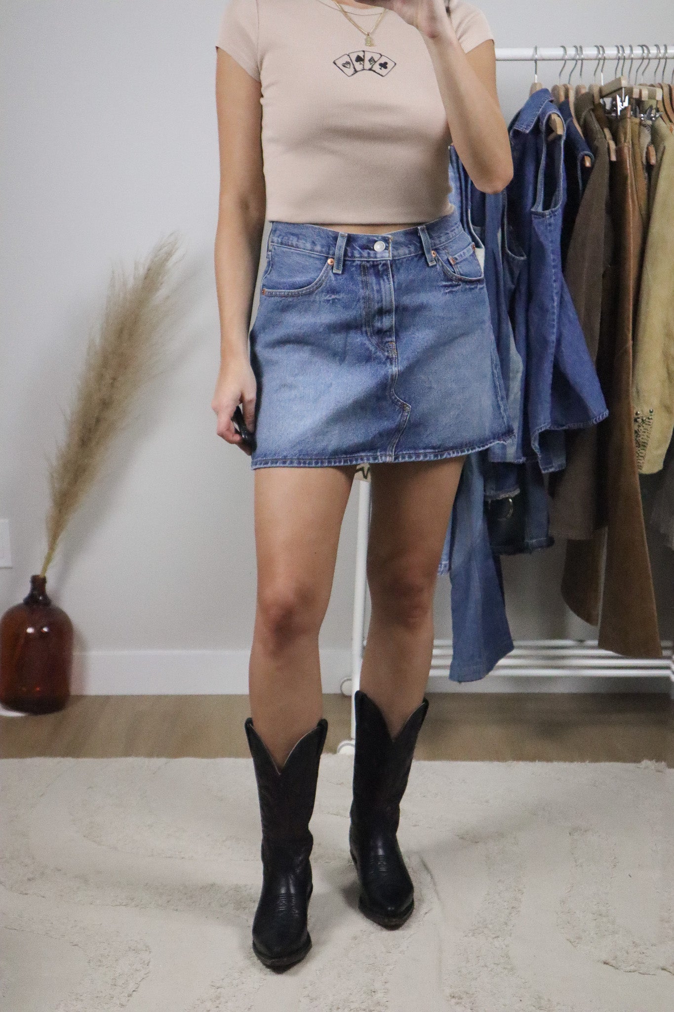 Modern x Levi's Denim Mini Skirt (30)