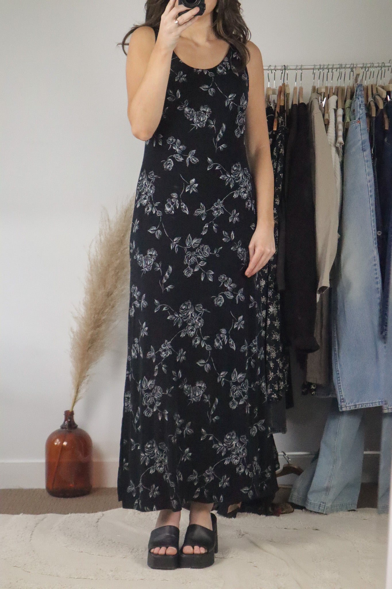 Made in Canada x Vintage x Floral Maxi Dress (6)