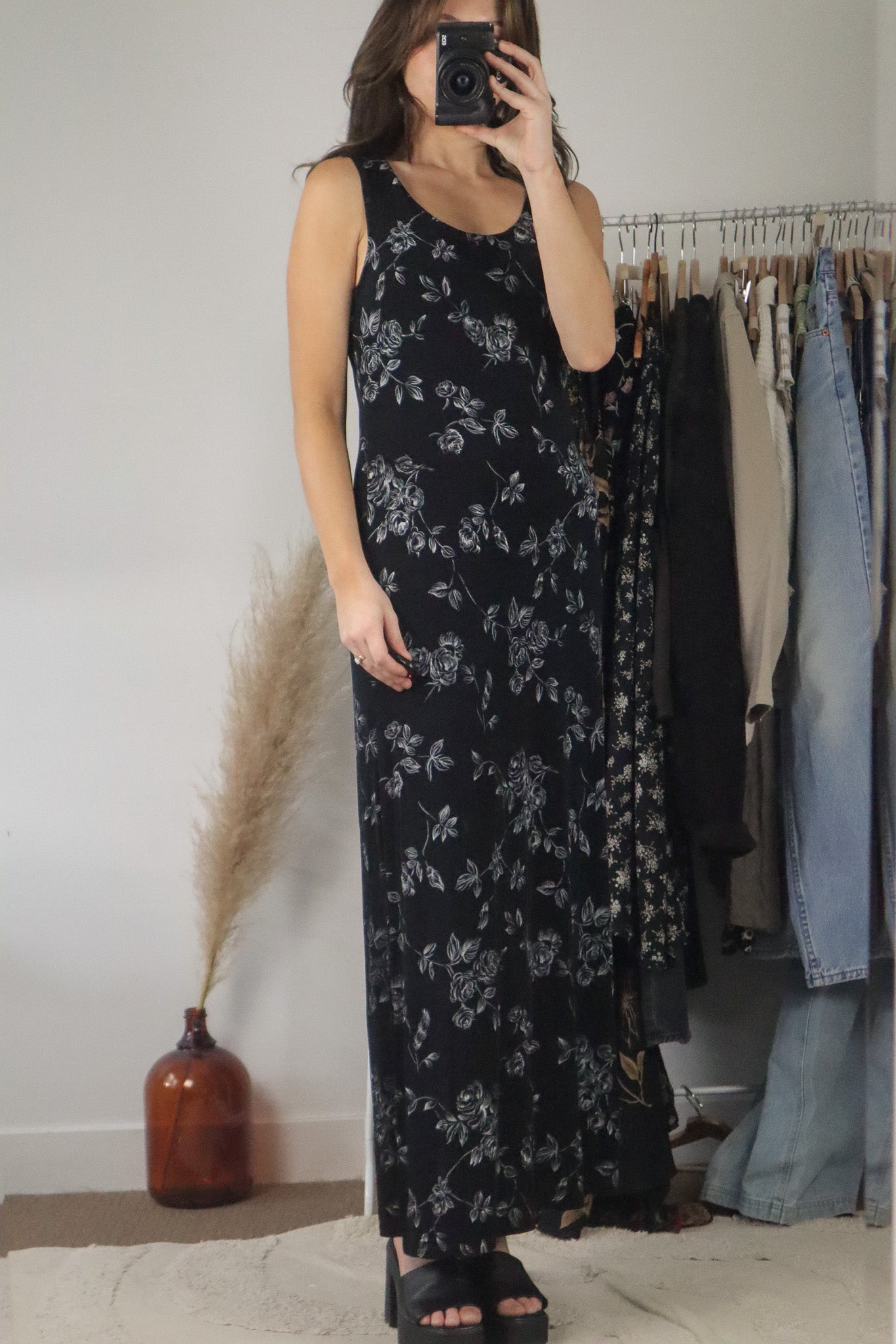 Made in Canada x Vintage x Floral Maxi Dress (6)