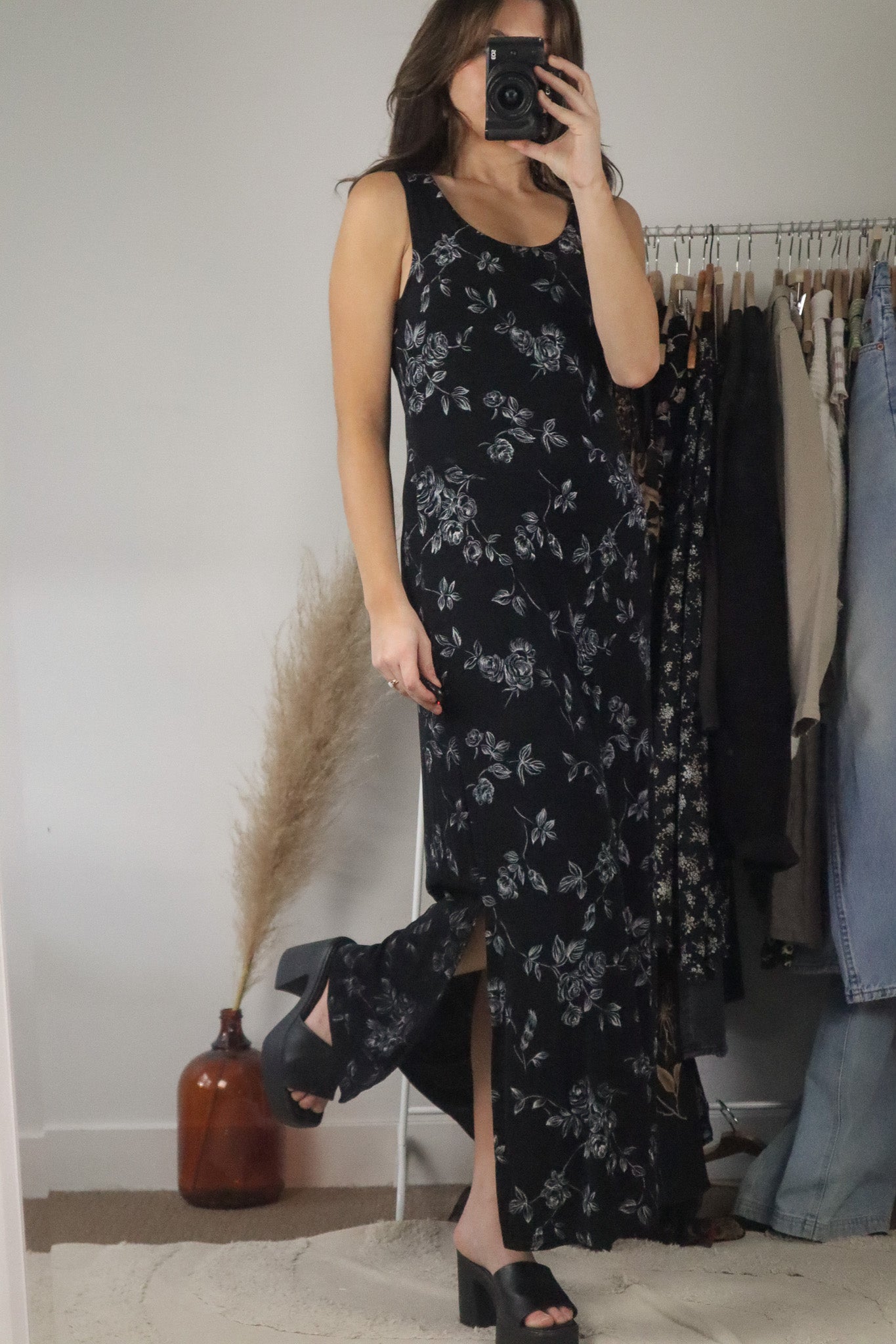 Made in Canada x Vintage x Floral Maxi Dress (6)
