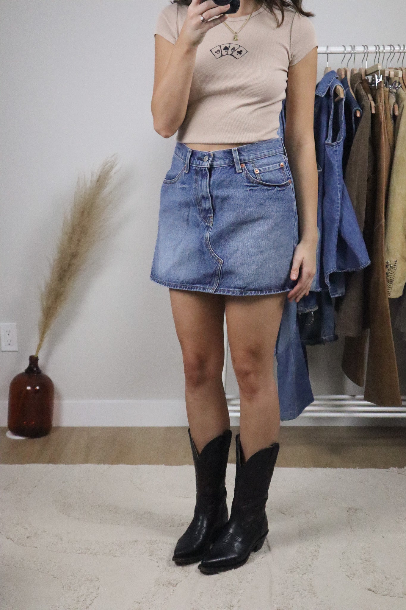 Modern x Levi's Denim Mini Skirt (30)