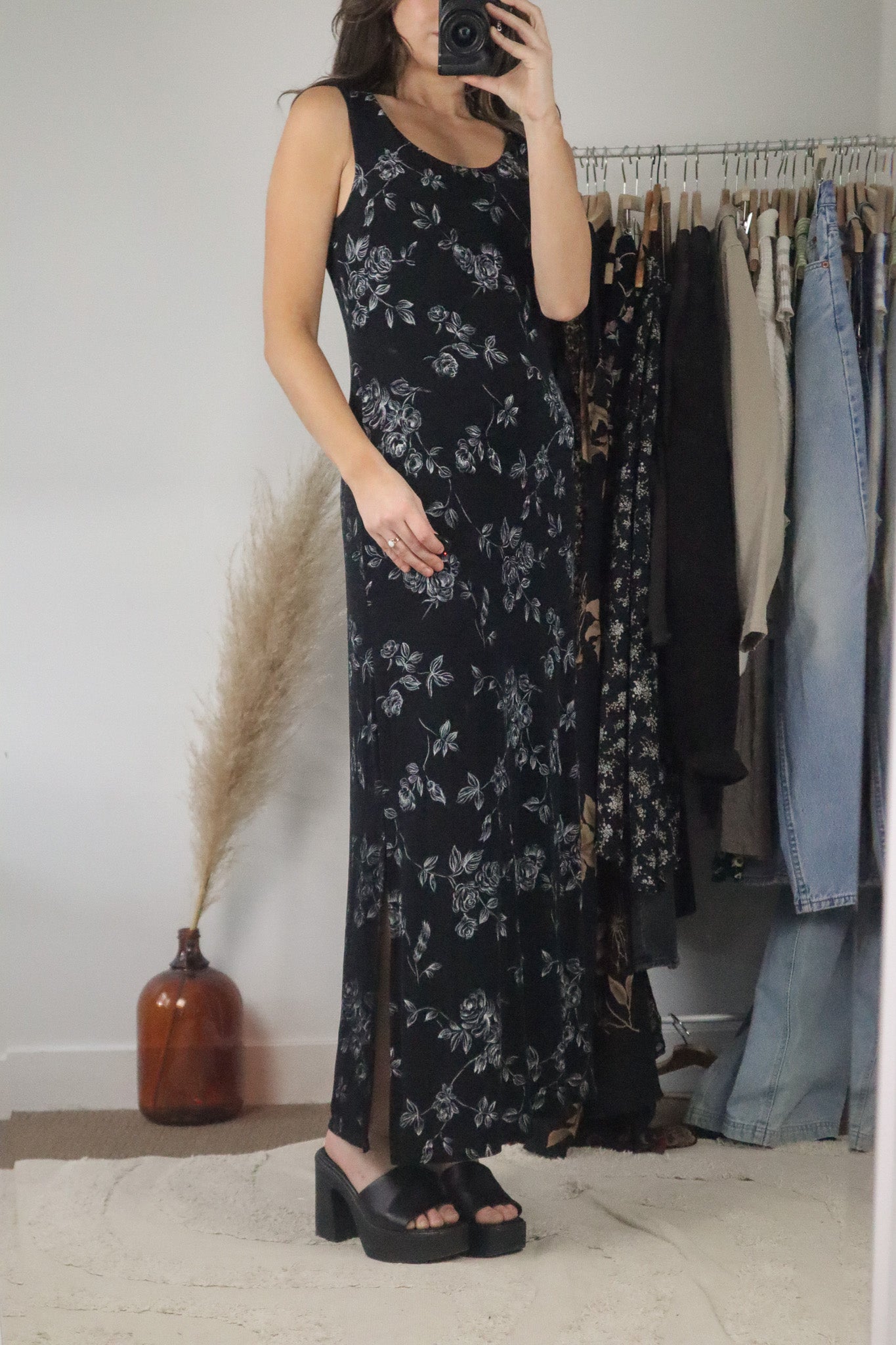 Made in Canada x Vintage x Floral Maxi Dress (6)