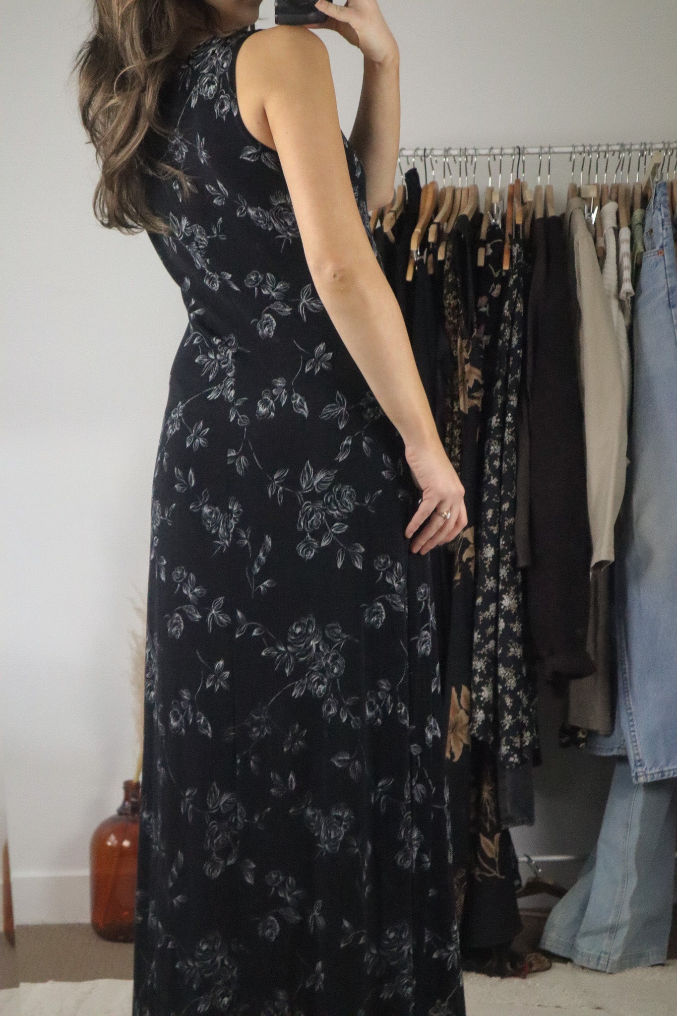 Made in Canada x Vintage x Floral Maxi Dress (6)