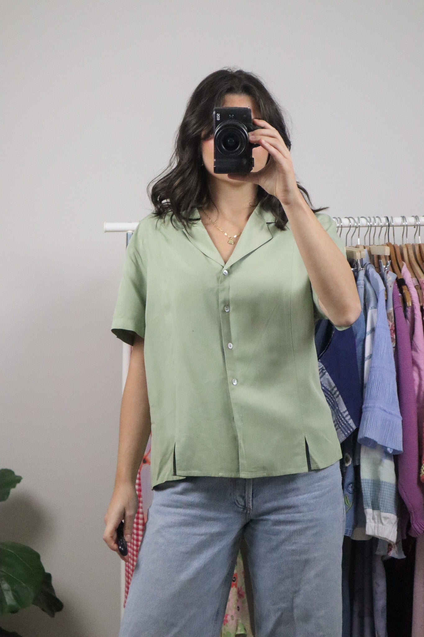 Vintage x Short-Sleeve Button Down (L)