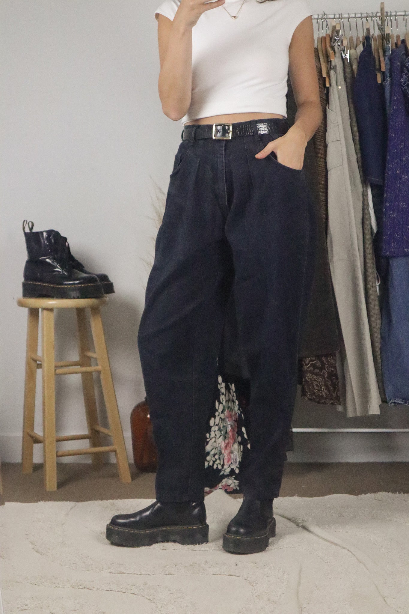 Made in Canada x Vintage x Pleated Jeans (8)