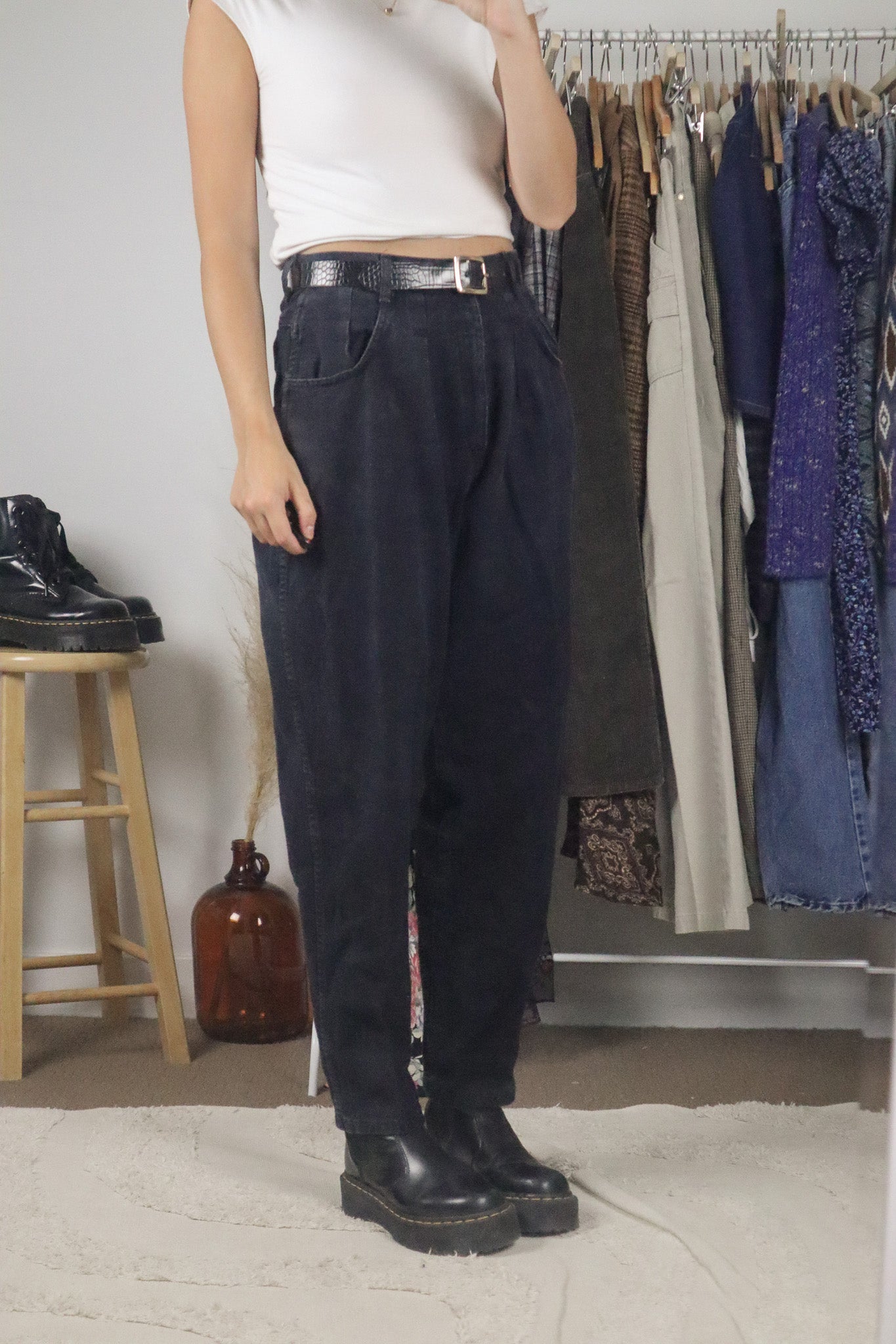 Made in Canada x Vintage x Pleated Jeans (8)